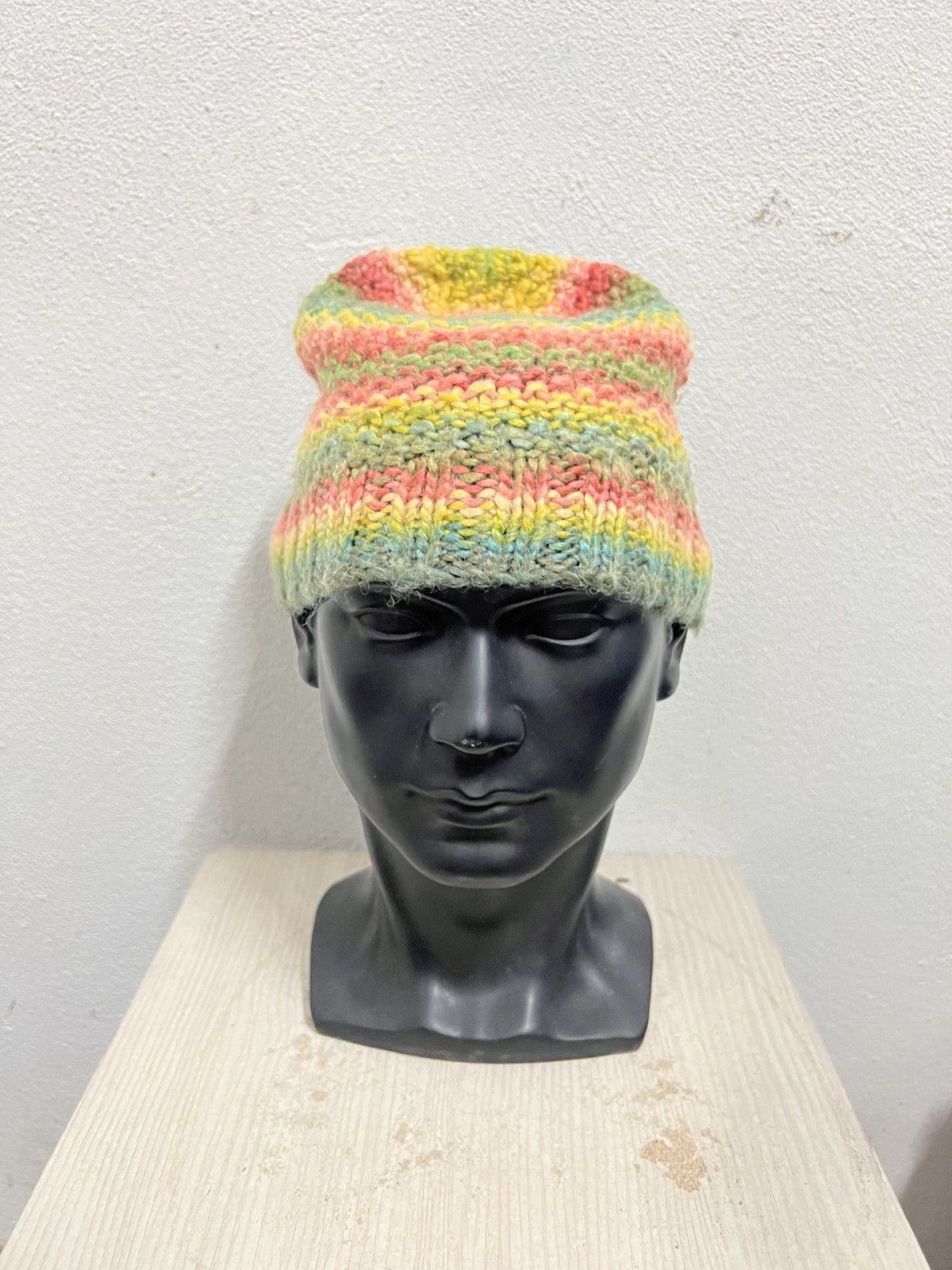 Zara ZARA knit rainbow Beanie Hat Size ONE SIZE - 2 Thumbnail