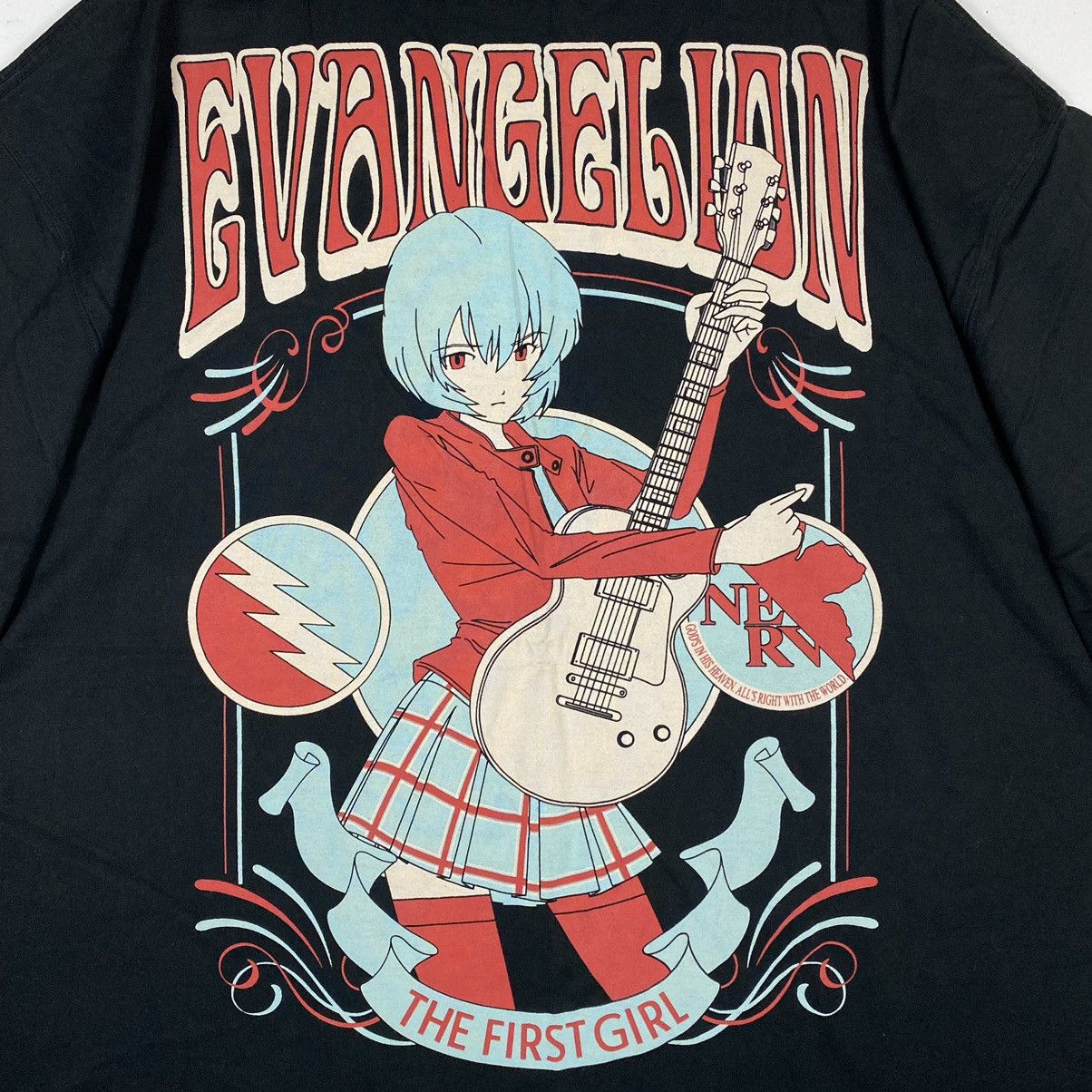 Anime LOW BLOW KNUCKLE x EVANGELION THE FIRST GIRL REI AYANAMI TEE Size US XXL / EU 58 / 5 - 3 Thumbnail