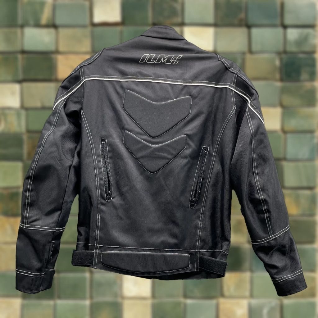 ILM Motorcycle Jacket Mens Medium Black Padded Moto Riding Gear Biker Sportswear Racing Jacket