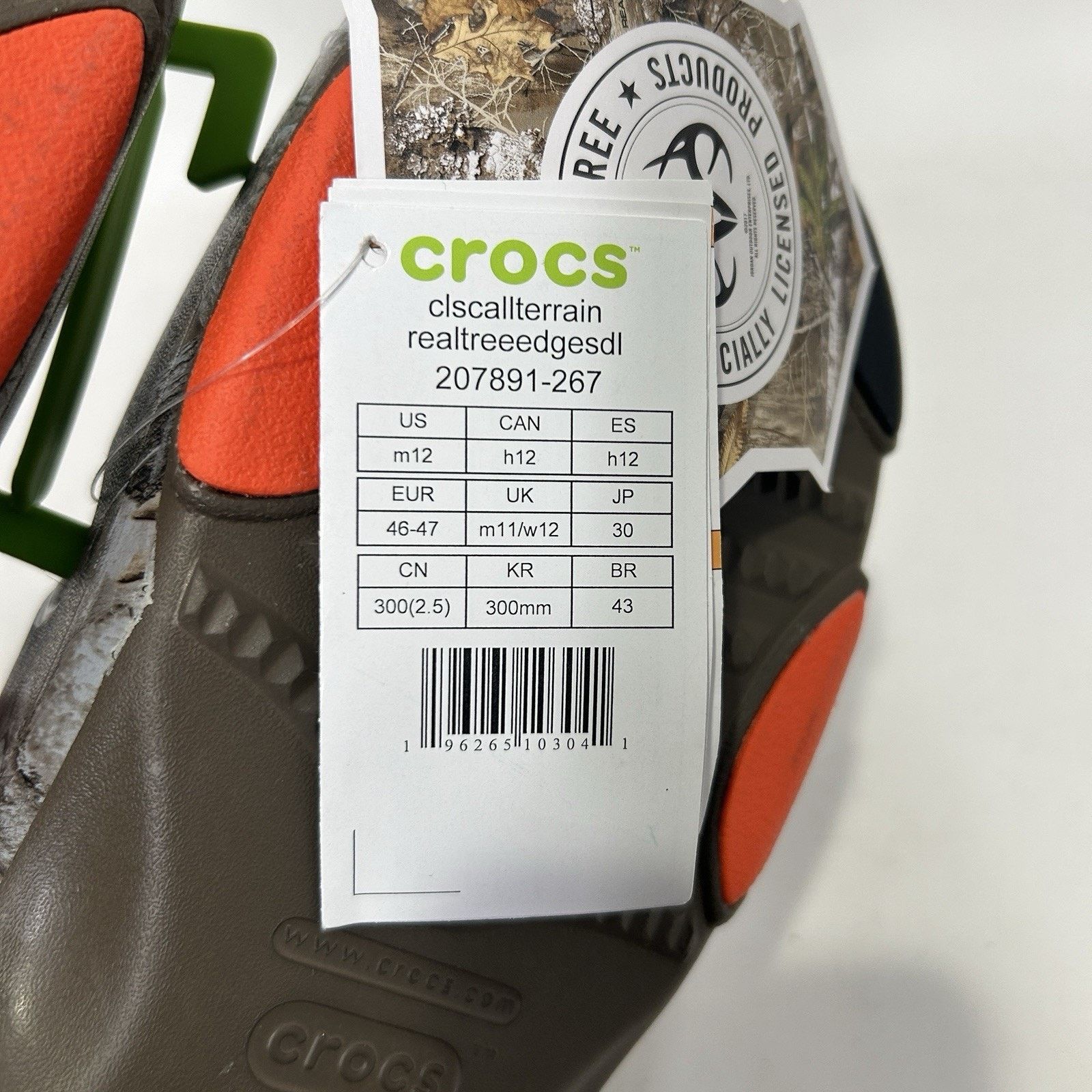 Crocs Crocs X Realtree All Terrain Edge Clog “Camo” 207891-267 Size US 12 / EU 45 - 5 Thumbnail