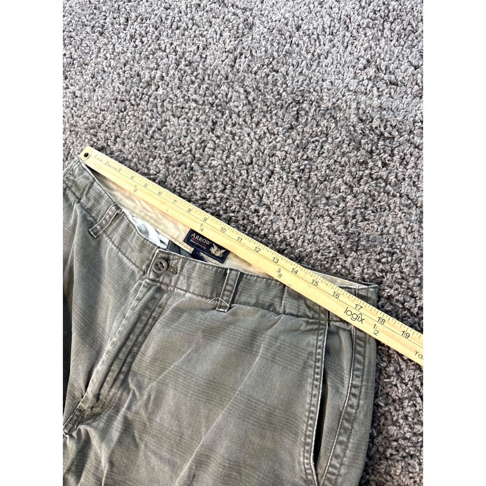 Arrow VINTAGE Arrow Cargo Shorts Mens 36 Green Plaid Utility Grunge Size US 36 / EU 52 - 5 Thumbnail