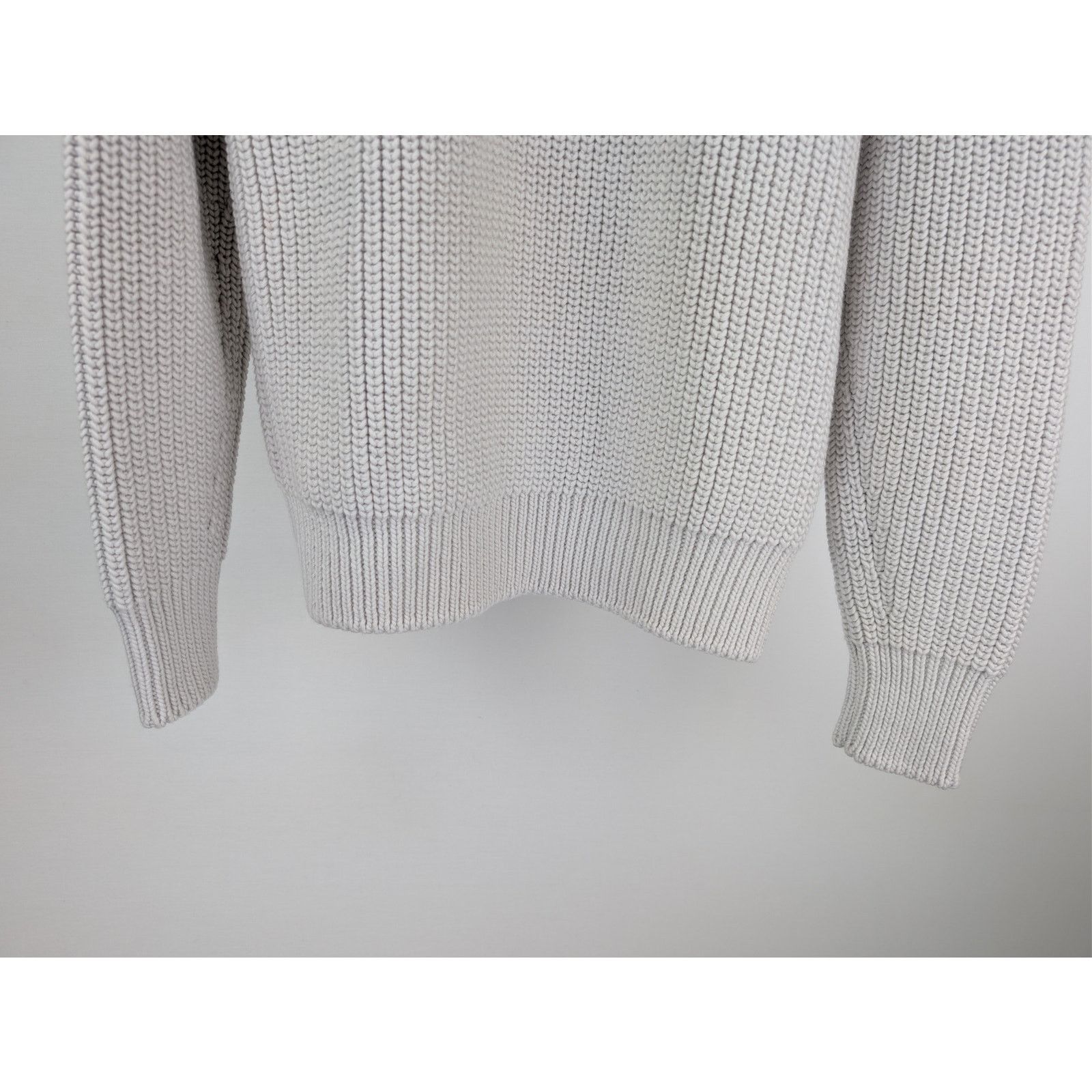 Tom Ford o1rshd1 Men's Ribbed Knit Sweater Sweatshirt in Grey Size US M / EU 48-50 / 2 - 4 Thumbnail