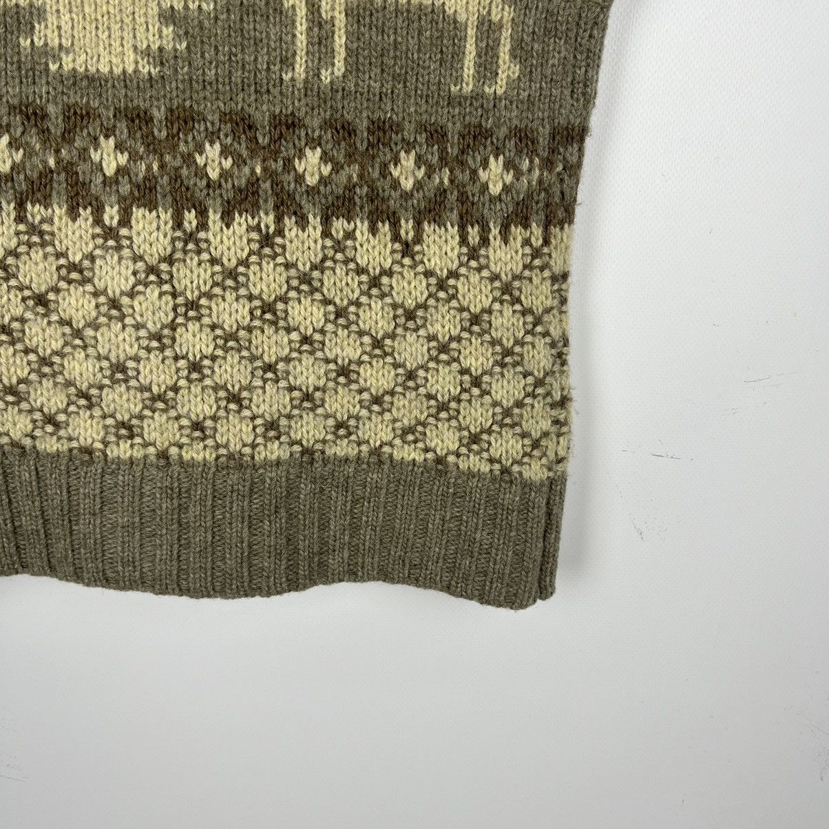Denim & Supply Ralph Lauren Denim Supply Ralph Lauren Fair Isle Winter Vest Faux Fur Y2K Size XS / US 0-2 / IT 36-38 - 16 Thumbnail