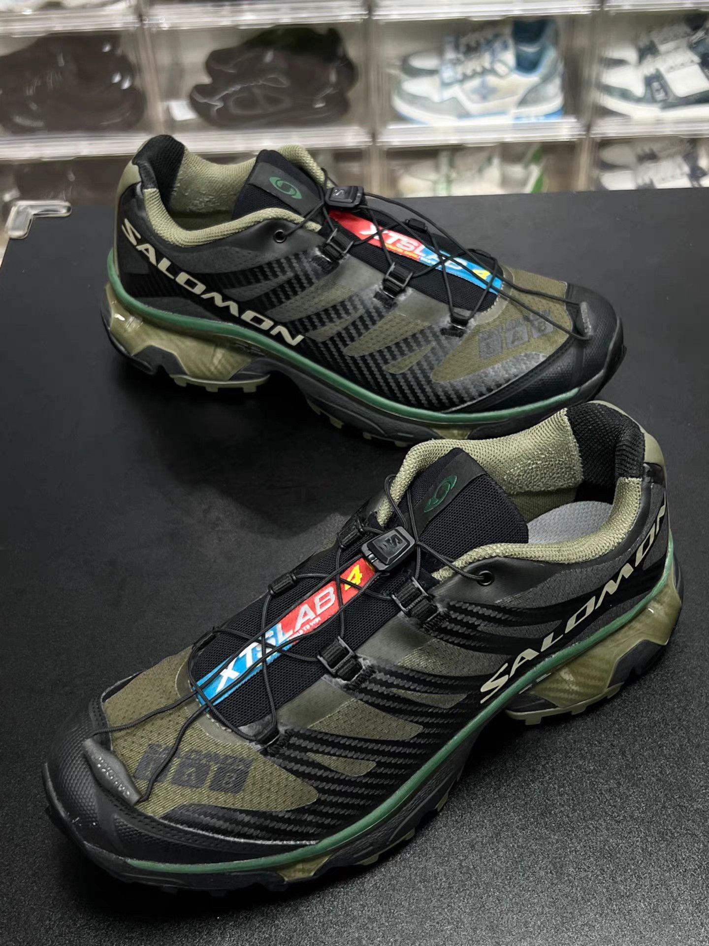 Salomon Salomon XT-4 OG Olive Green Trail Running Shoes K15 Size US 10 / EU 43 - 1 Thumbnail