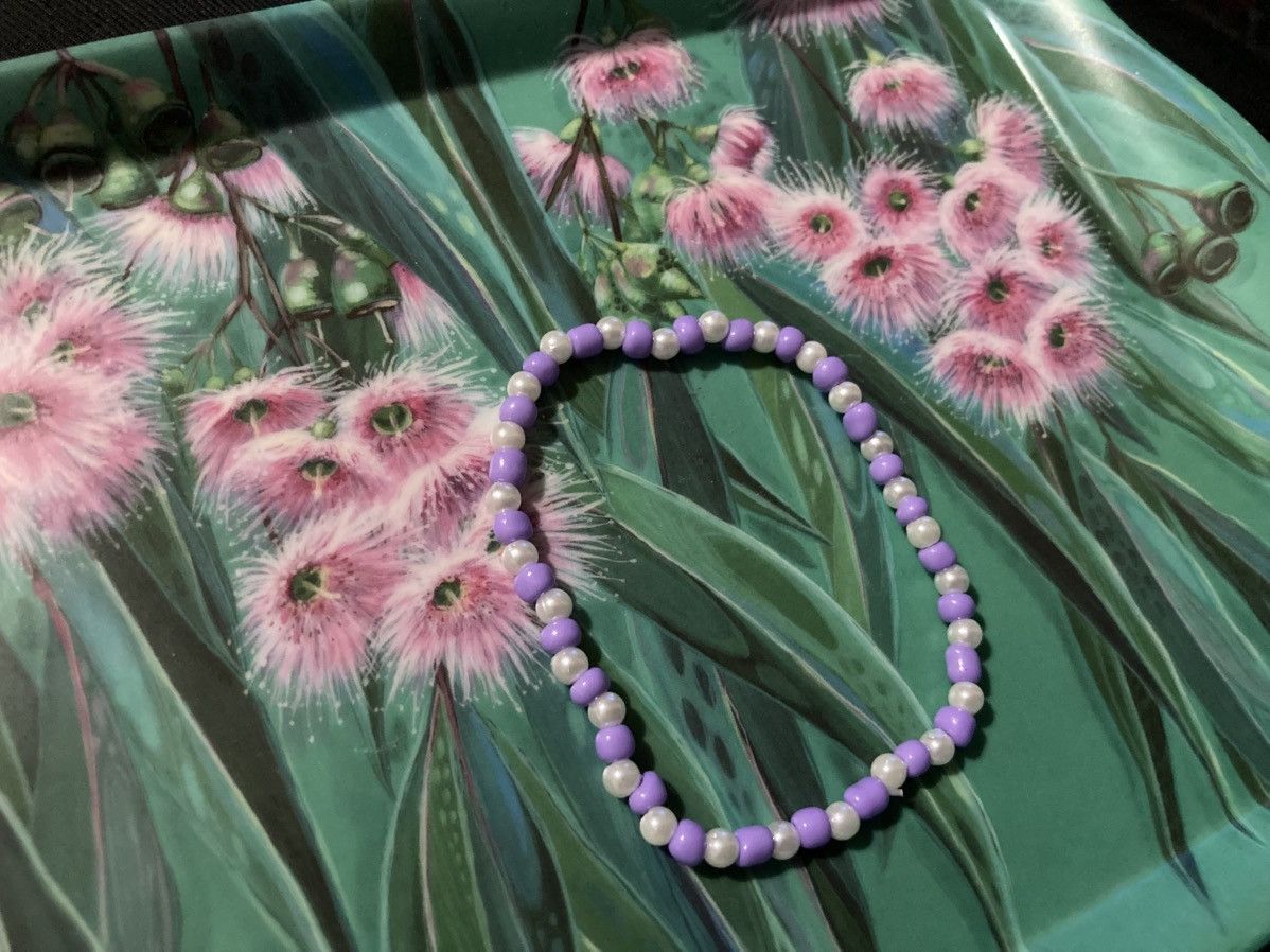 Other Lilac and faux pearl beaded bracelet Size ONE SIZE - 2 Thumbnail
