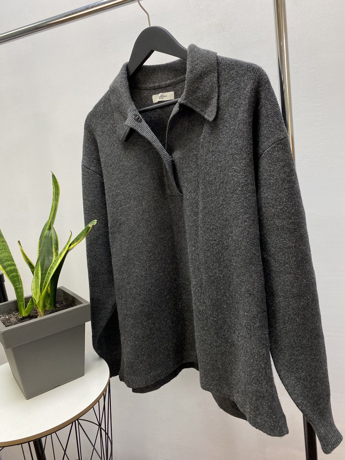 Isabel Marant × Isabel Marant Etoile Isabel Marant Etoile Lark Oversized Polo Jumper Sweater Size S / US 4 / IT 40 - 3 Thumbnail