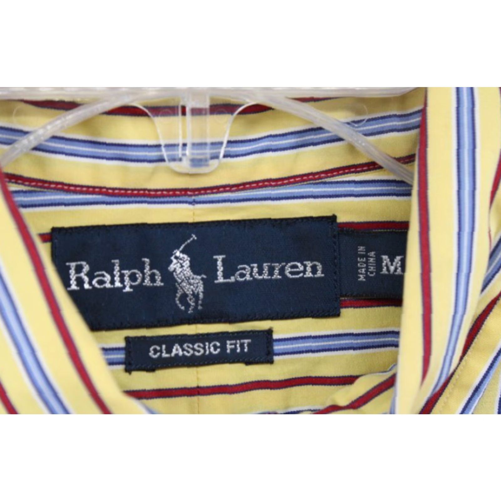 Ralph Lauren VINTAGE Ralph Lauren Classic Fit Long Sleeve Shirt Mens M Yellow Striped Button-Down Casual Dress Shirt Size US M / EU 48-50 / 2 - 5 Thumbnail