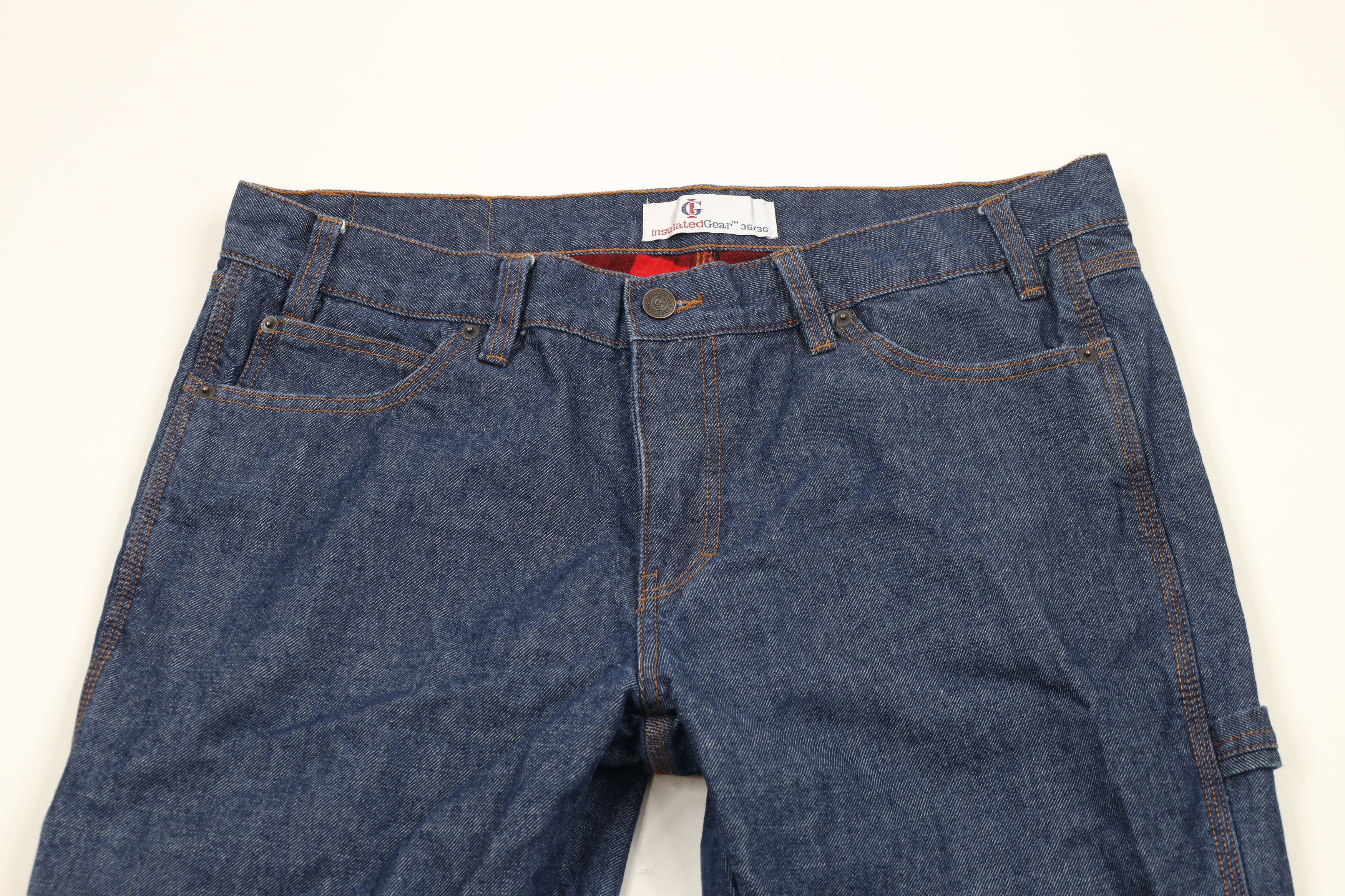 Vintage Vintage Streetwear Fit Flannel Lined Denim Jeans Blue Cotton Size US 36 / EU 52 - 3 Thumbnail