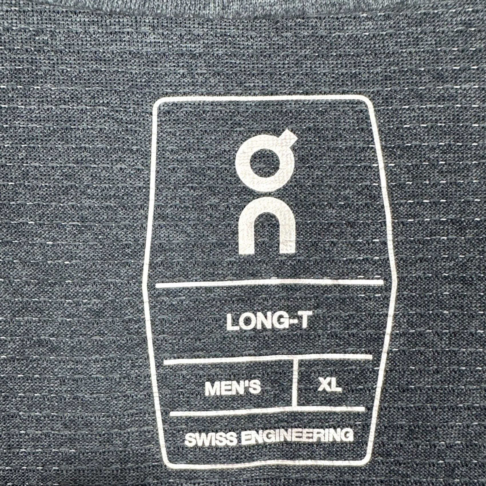 Vintage On Running Long-T T-Shirt Mens XL Gray Heather Lightweight Moisture Wicking Crew Neck Pullover Indoor Outdoor Athletic Golf Running Gym Training Size US XL / EU 56 / 4 - 4 Thumbnail