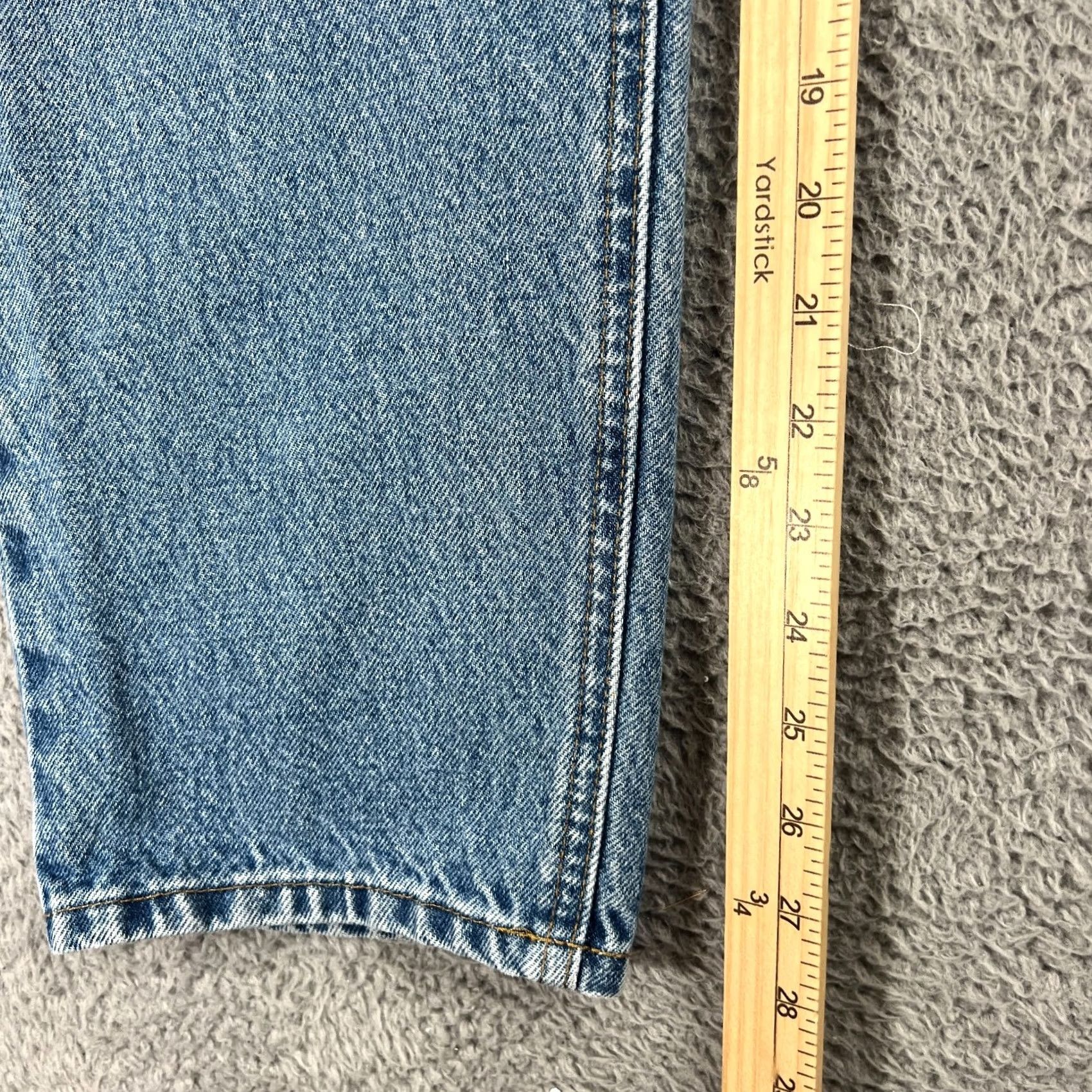 Carhartt Carhartt Jeans Mens 36x28 Blue Relaxed Fit Straight Leg Denim Workwear B17-DST Size US 36 / EU 52 - 5 Thumbnail
