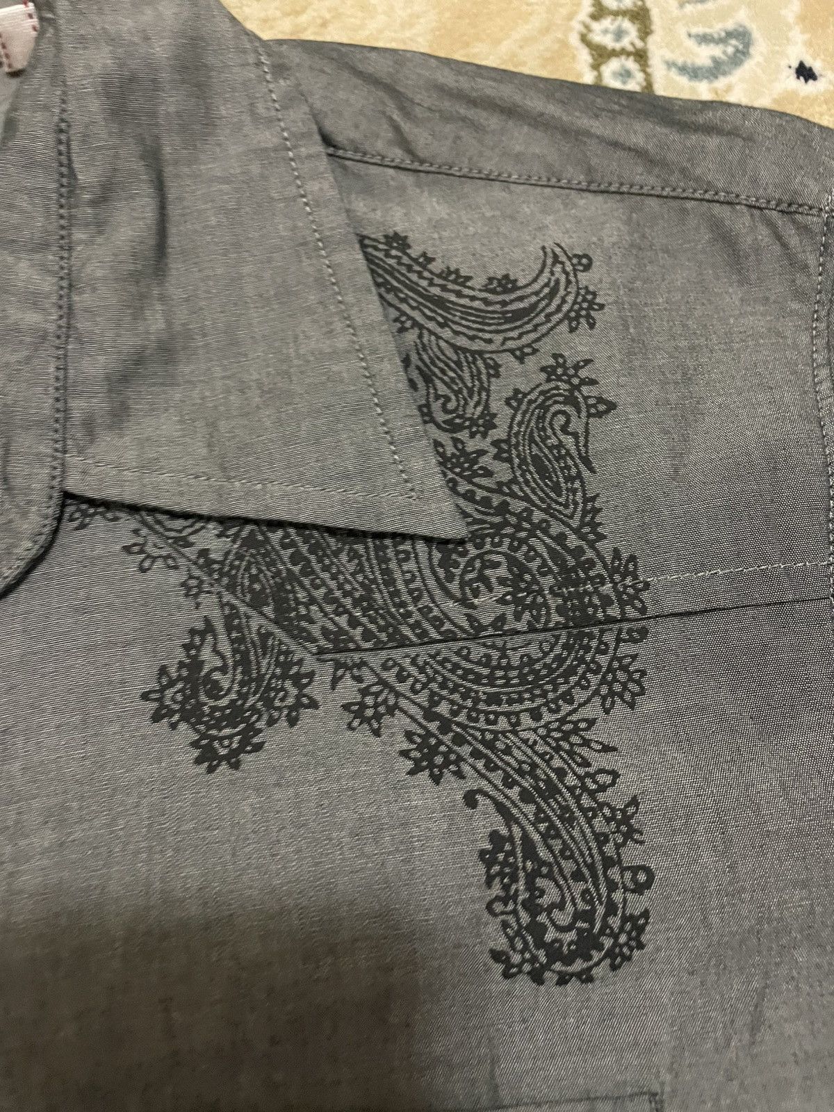 Guess Man Gray Guess Button Up Tshirt Praisly Design Size US L / EU 52-54 / 3 - 5 Thumbnail
