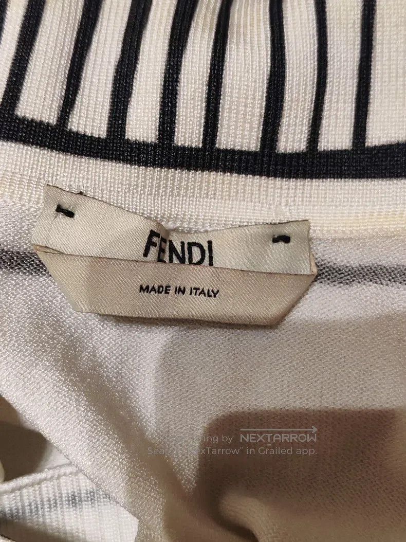 Fendi Fendi California Sky Series Black and White Striped Knit S Size XS / US 0-2 / IT 36-38 - 4 Thumbnail