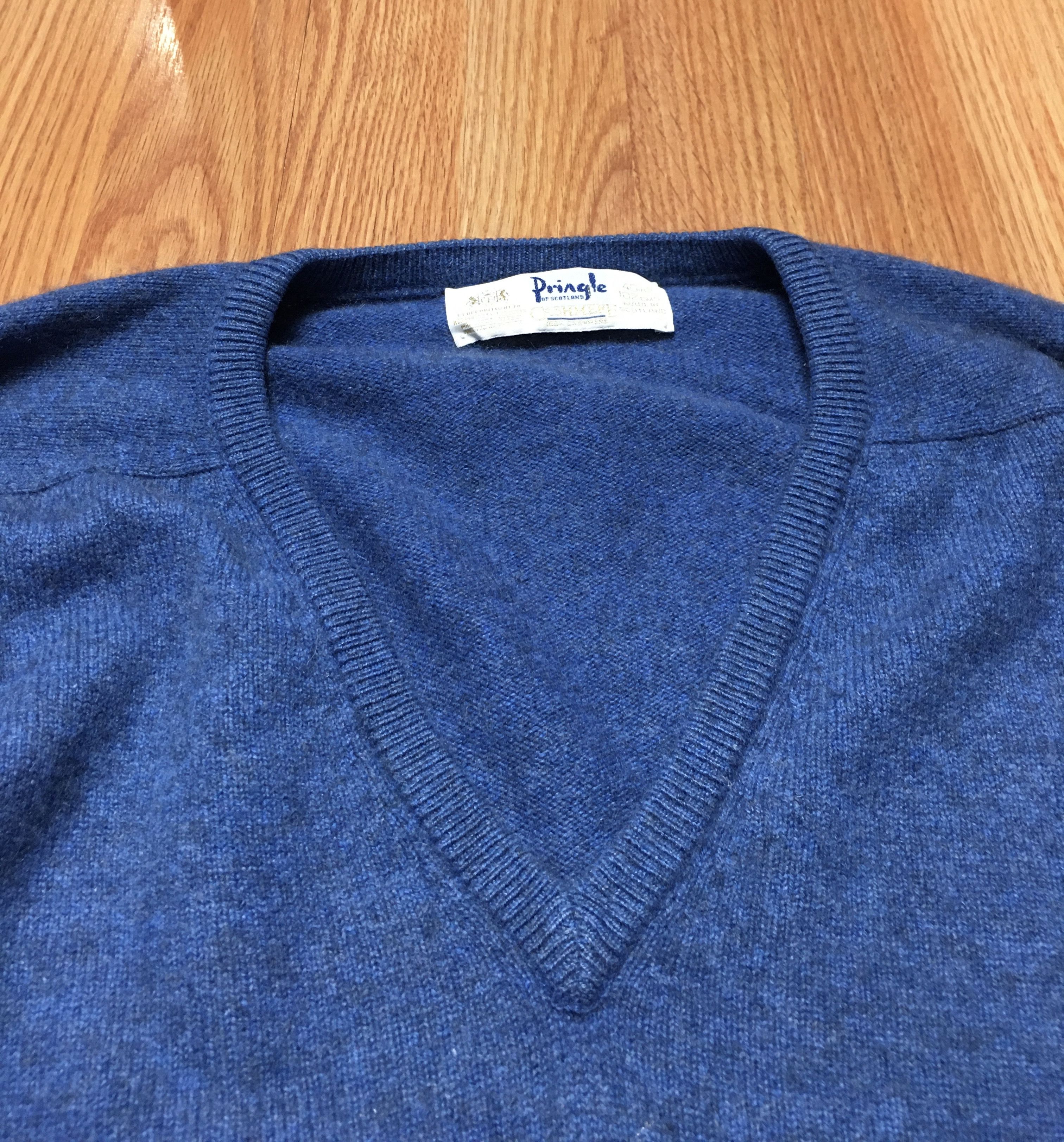 Pringle Of Scotland Pringle of Scotland Cashmere Blue Jumper Sweater Size 102cm Size US M / EU 48-50 / 2 - 3 Thumbnail