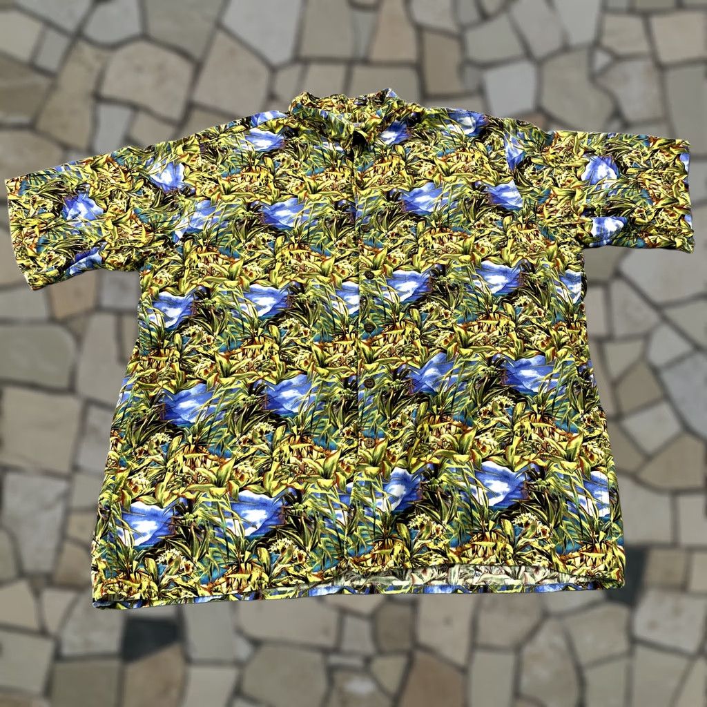 Reyn Spooner VINTAGE Reyn Spooner Shirt Mens Medium Green Floral Hawaiian Button Spun Rayon Size US M / EU 48-50 / 2 - 1 Thumbnail