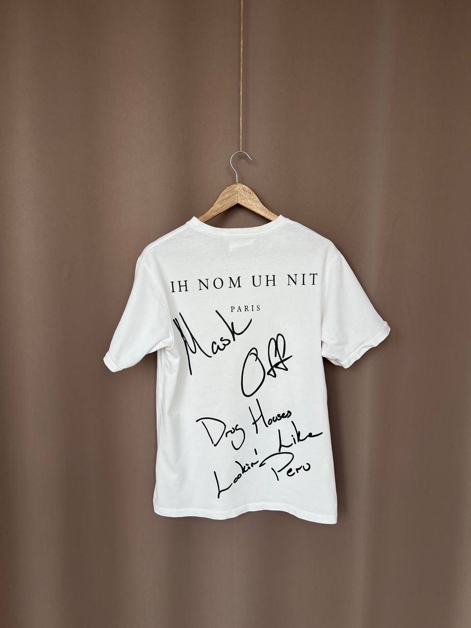 Ih Nom Uh Nit IH NOM UH NIT Paris Big Logo T-Shirt Size M Drip Y2K Luxury Size US M / EU 48-50 / 2 - 7 Thumbnail