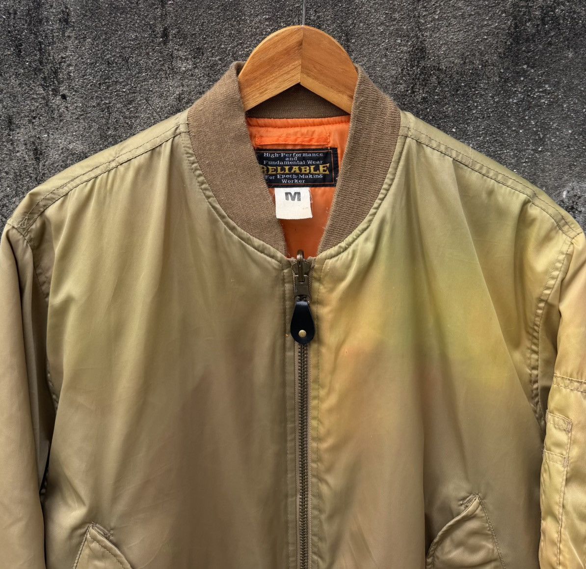 Vintage Vintage Sun Faded Ma-1 Bomber Jacket By Reliable Size US M / EU 48-50 / 2 - 9 Thumbnail
