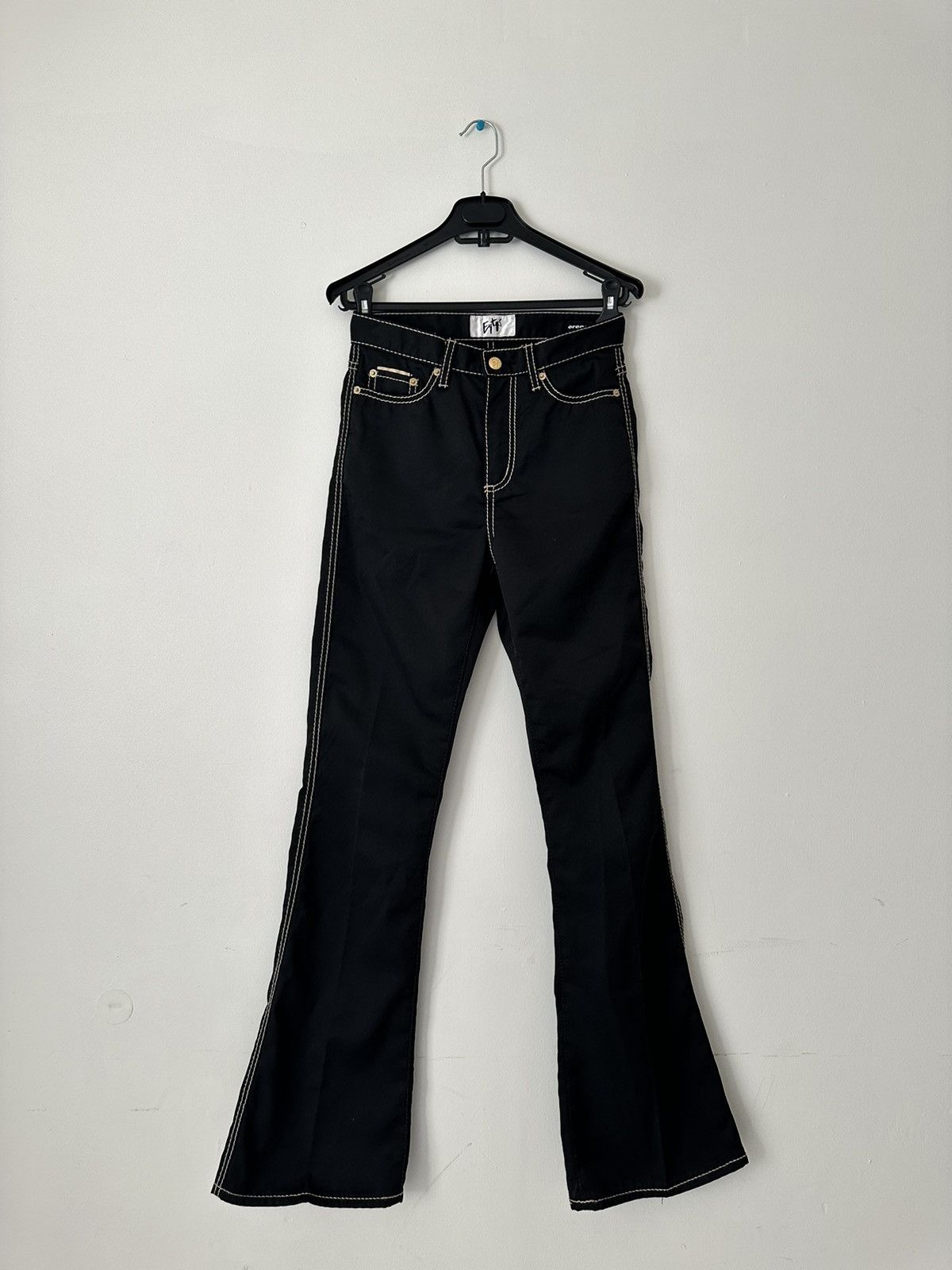 Eytys × Vintage Eytys Black Oregon Cali jeans Flared pants Size 25" / US 0 / IT 36 - 1 Thumbnail