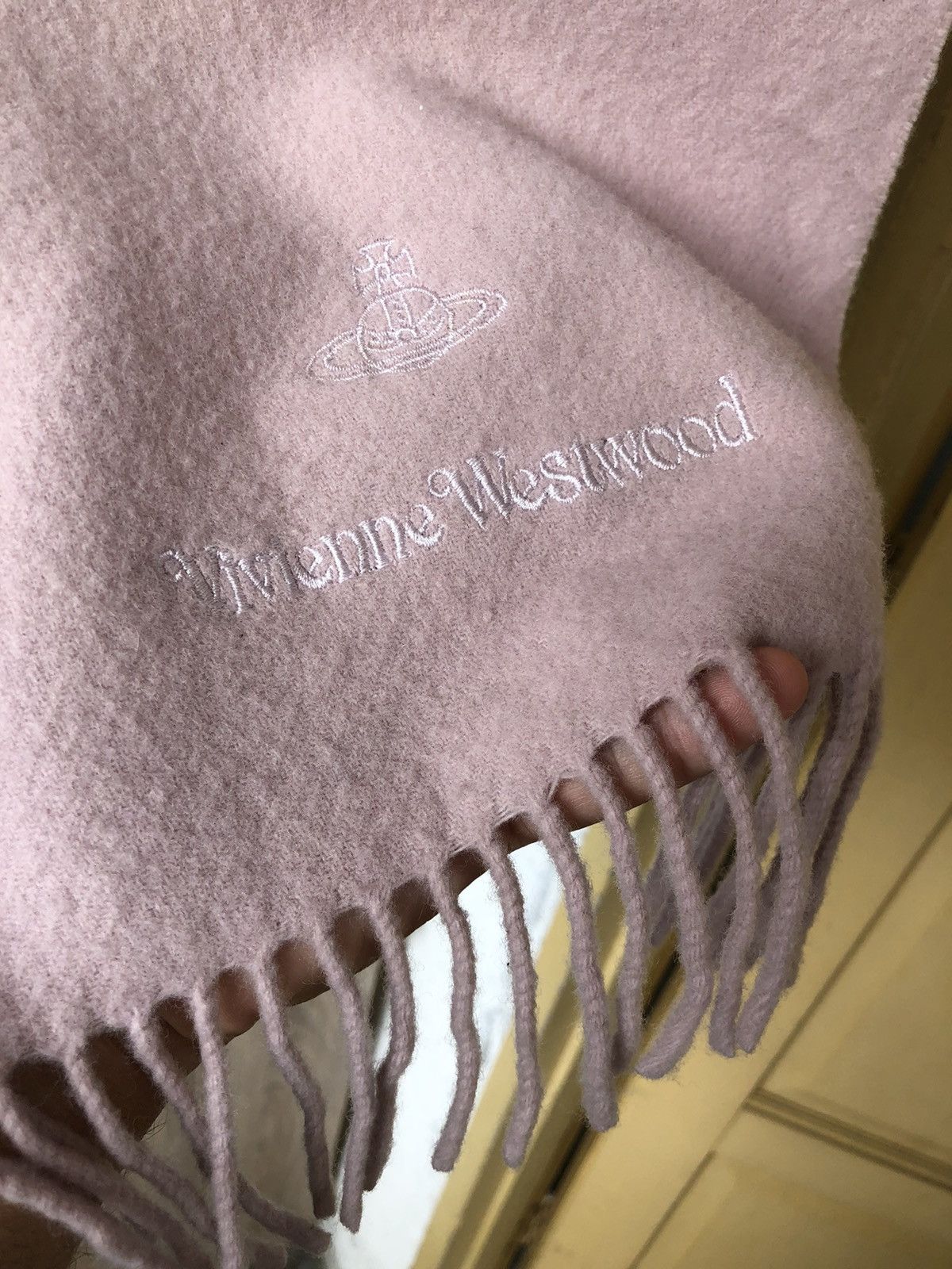 Vivienne Westwood Vivienne Westwood Embroidery Logo Wool Scarf Size ONE SIZE - 6 Thumbnail