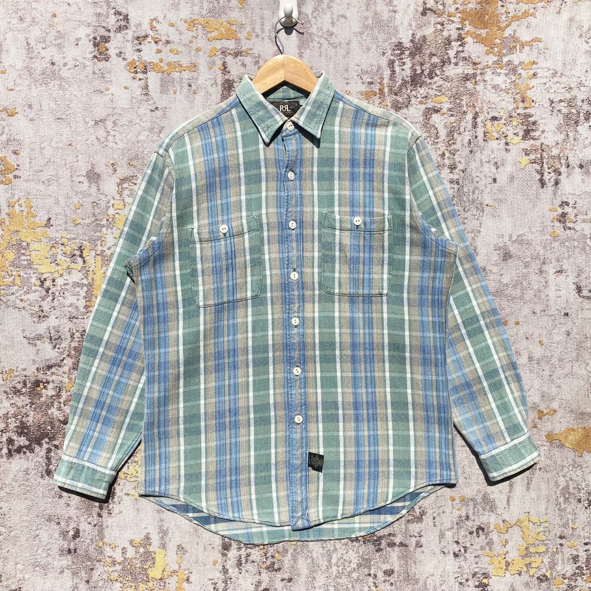 Vintage 90s RRL Double RL Flannel Shirt Double RL Plaid