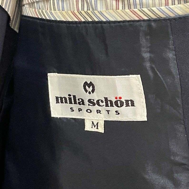 Designer × Mila Schon Vintage 90s Mila Schon Sports Button Coats Jacket Size US M / EU 48-50 / 2 - 9 Thumbnail
