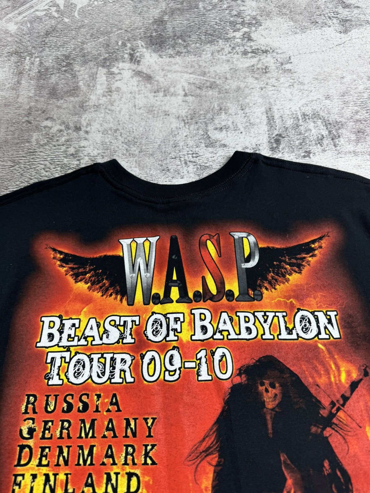 Band Tees WASP W.A.S.P Babylon 2009/2010 Heavy Metal Devil Band T Shirt Size US L / EU 52-54 / 3 - 17 Thumbnail