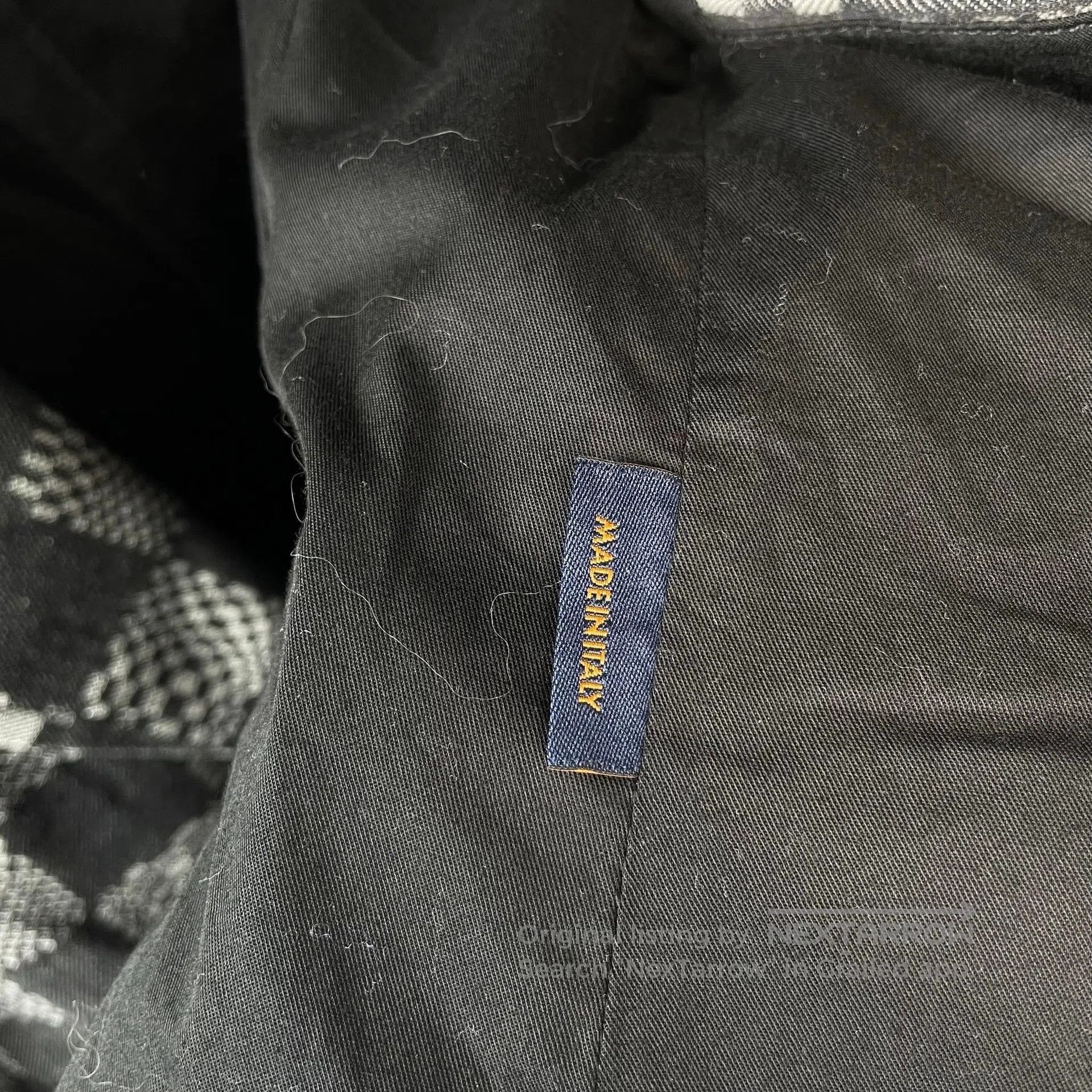 Louis Vuitton Louis Vuitton Grey checkered leather patch logo denim jack Size US M / EU 48-50 / 2 - 7 Thumbnail