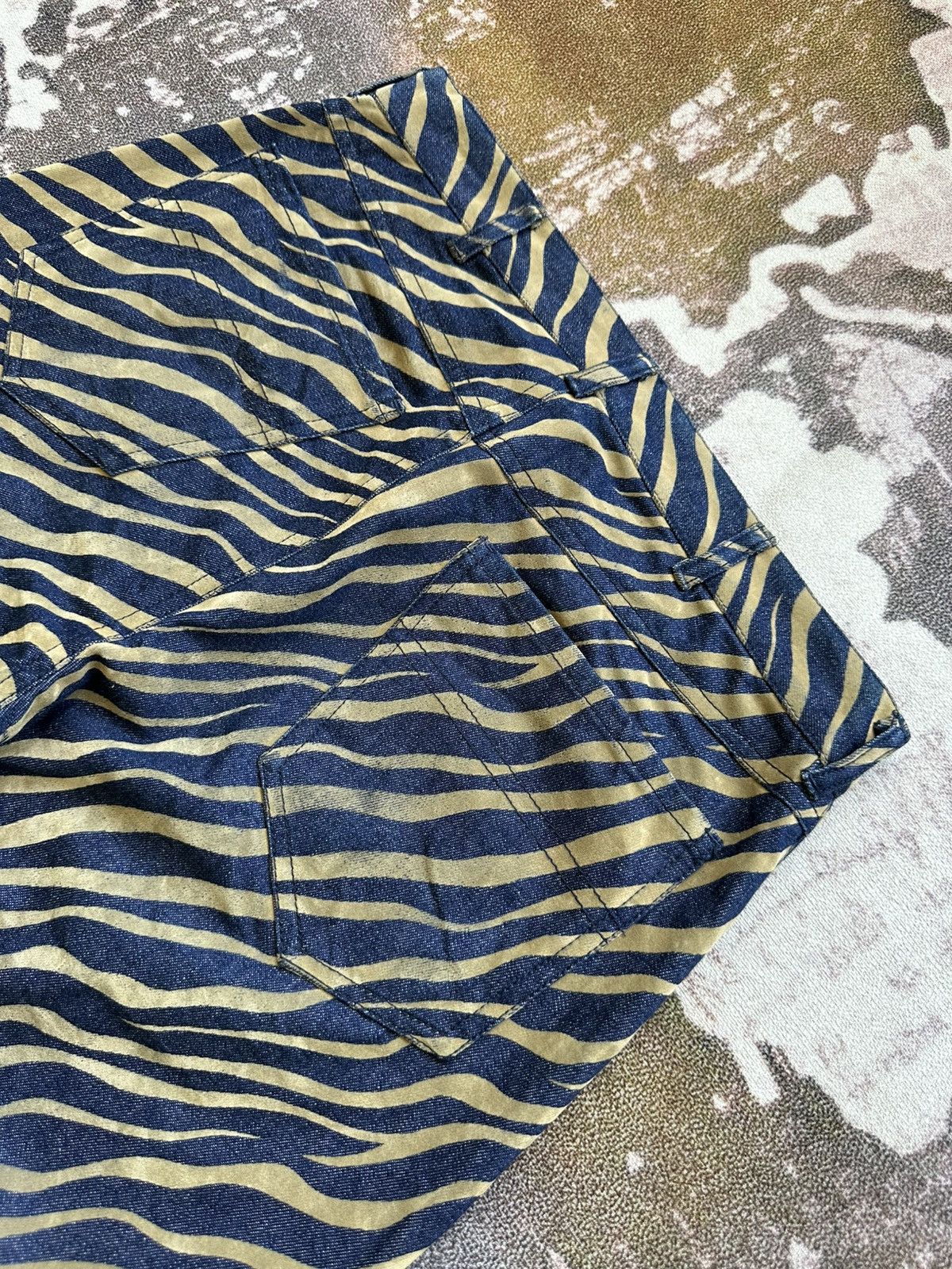 Katharine Hamnett London 90's Katharine Hamnett London zebra striped jeans Size US 30 / EU 46 - 6 Thumbnail