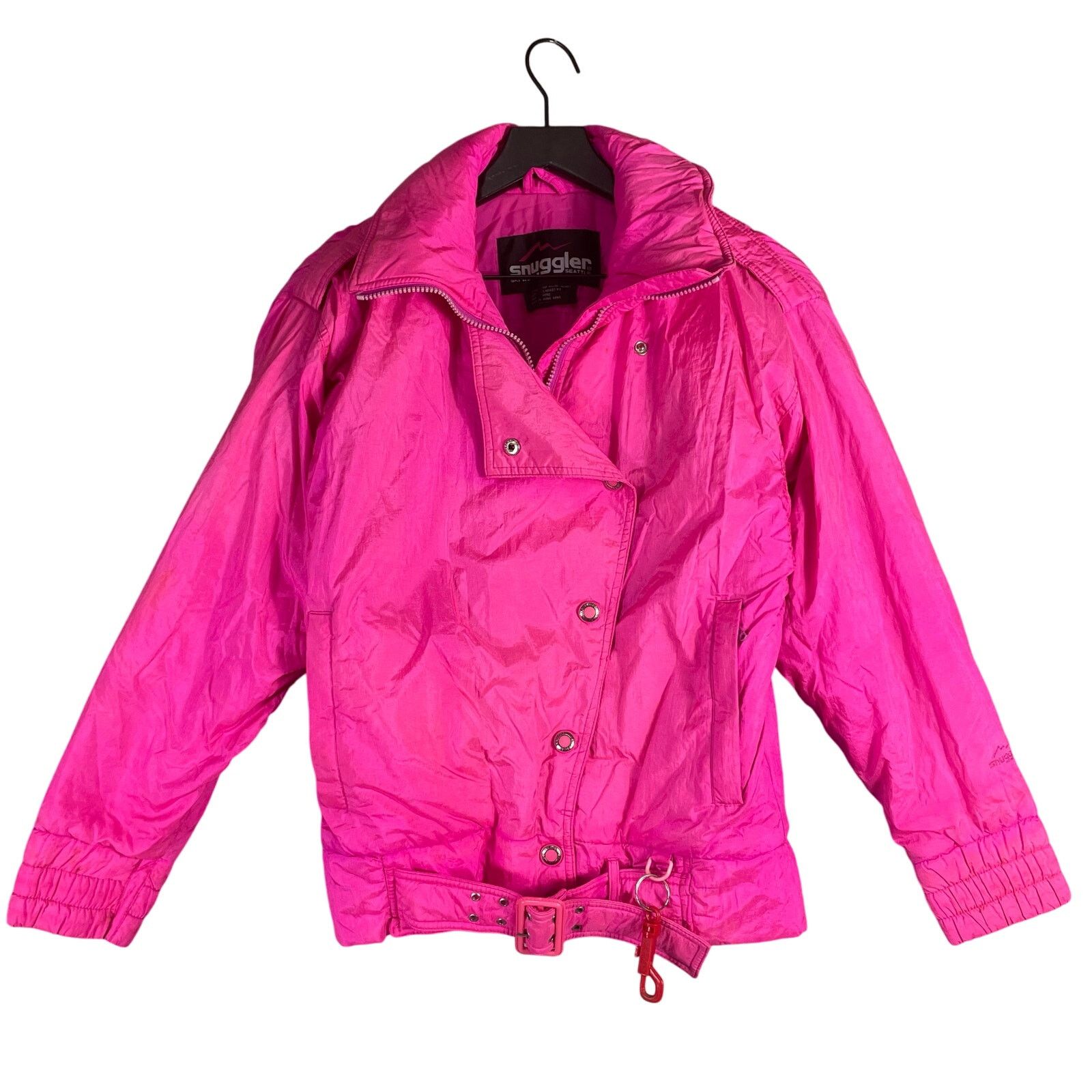Vintage VTG Snuggler Seattle Pink Ski Jacket XS 80s Windbreaker Size XS / US 0-2 / IT 36-38 - 2 Thumbnail