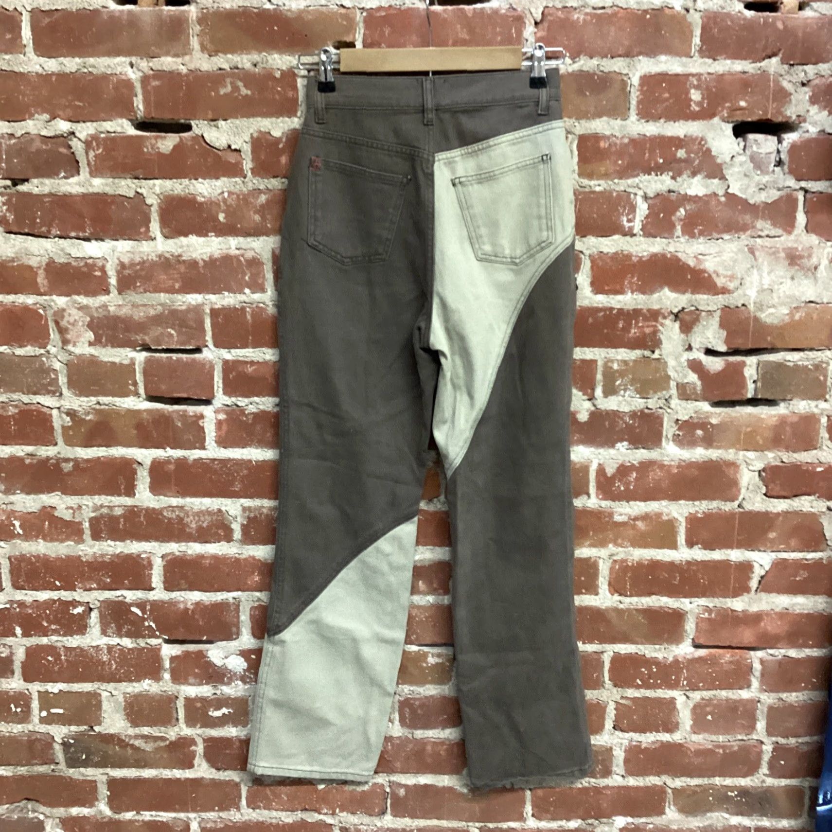 Urban Outfitters BDG Urban Outfitters Womens Brown Beige Cowboy Pants Size 25 Regular Inseam 28 Cotton Patch Style Mens Womens Girls Size 42" / US 20 - 2 Thumbnail