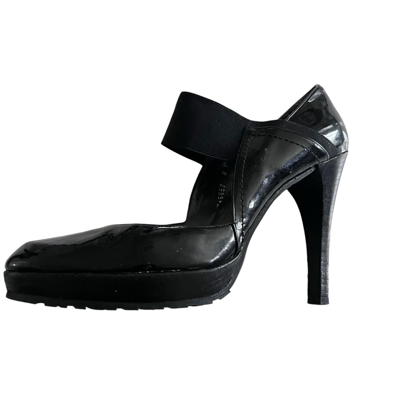 Stuart Weitzman Stuart Weitzman Black Patent Leather Mary Jane Heeled Pumps Size US 8 / IT 38 - 1 Thumbnail