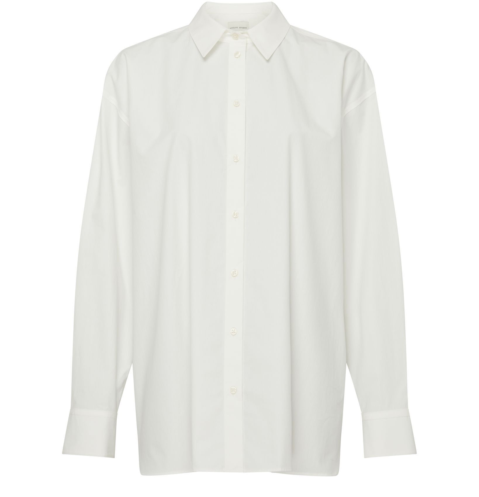 Loulou de Saison o1s22i1n1024 Espanto Oversized Shirt in White Size XS / US 0-2 / IT 36-38 - 1 Thumbnail