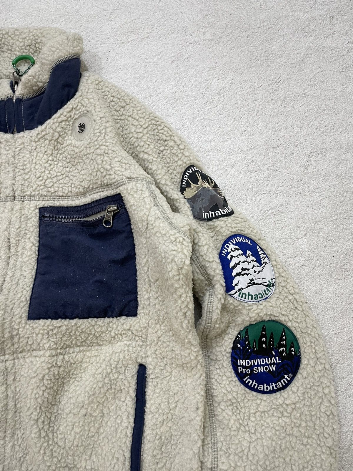 14th Addiction 2000s Inhabitant Patch Sherpa Fleece Jacket Snowboard 14th Size US M / EU 48-50 / 2 - 4 Thumbnail