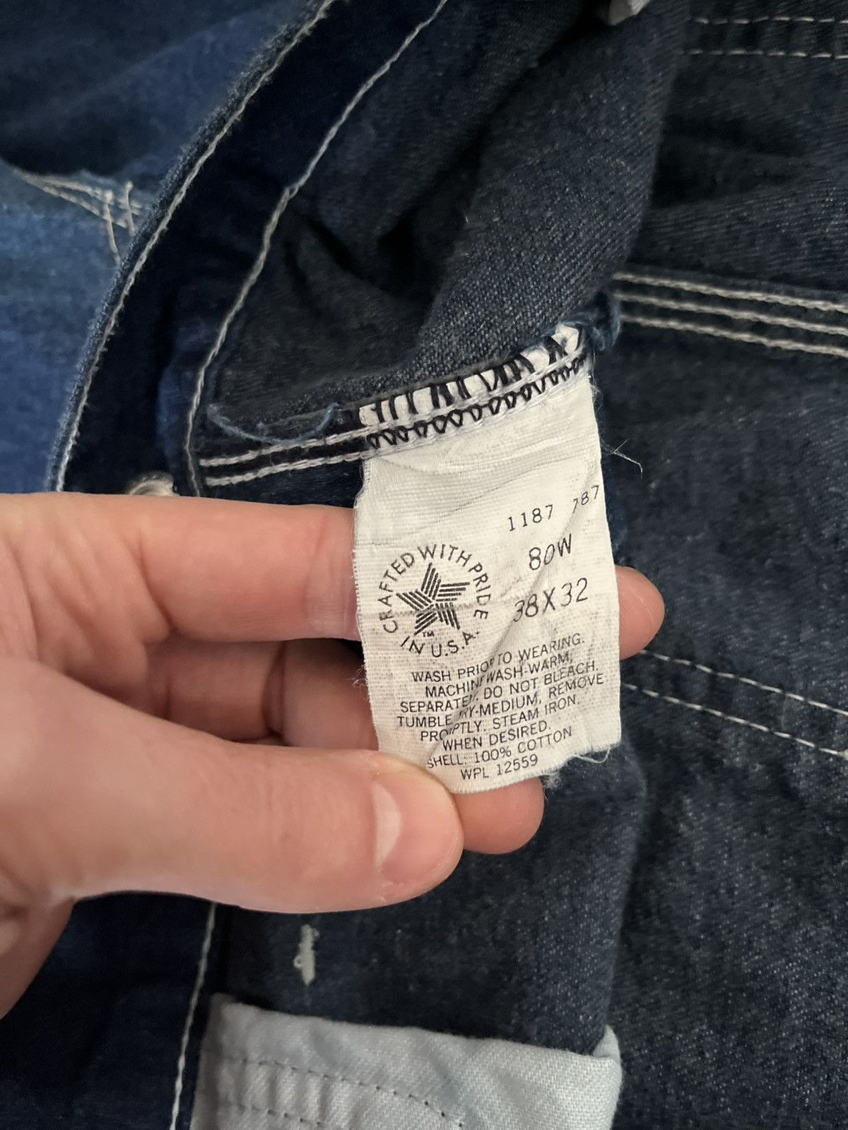 Carhartt Vintage 80s Carhartt Contrast Stitch Carpenter Pants Size US 38 / EU 54 - 7 Thumbnail