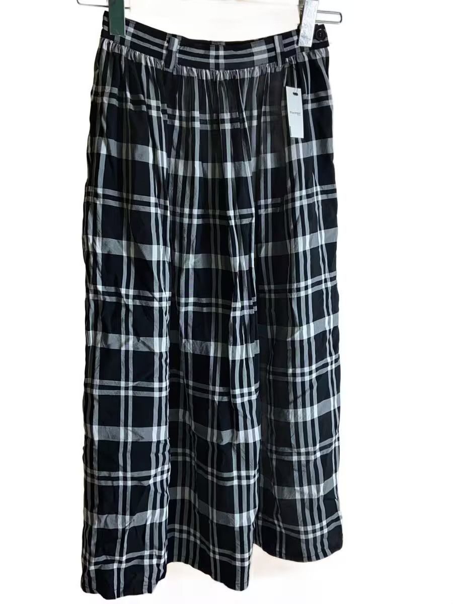Yohji Yamamoto yohji yamaoto Y's Rayon/Check/Long Skirt Size US 26 / EU 42 - 1 Thumbnail
