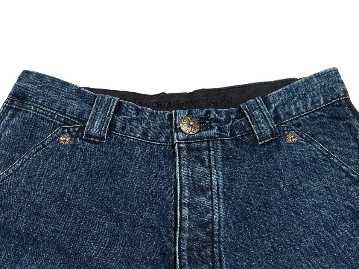 Chrome Hearts 31inch Chrome Hearts Denim Carpenter Shorts Size US 31 - 3 Thumbnail