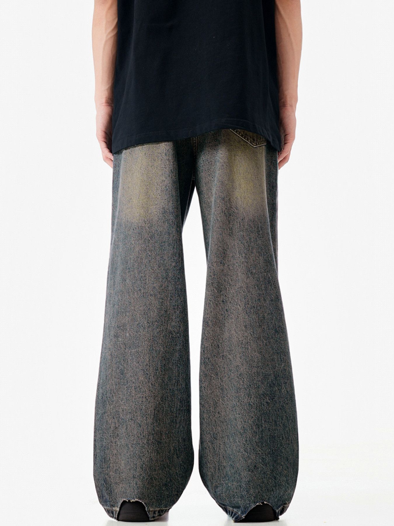 Vintage Men's American-Style Retro Blue Flared Jeans (Clean Fit) Size US 32 / EU 48 - 4 Thumbnail
