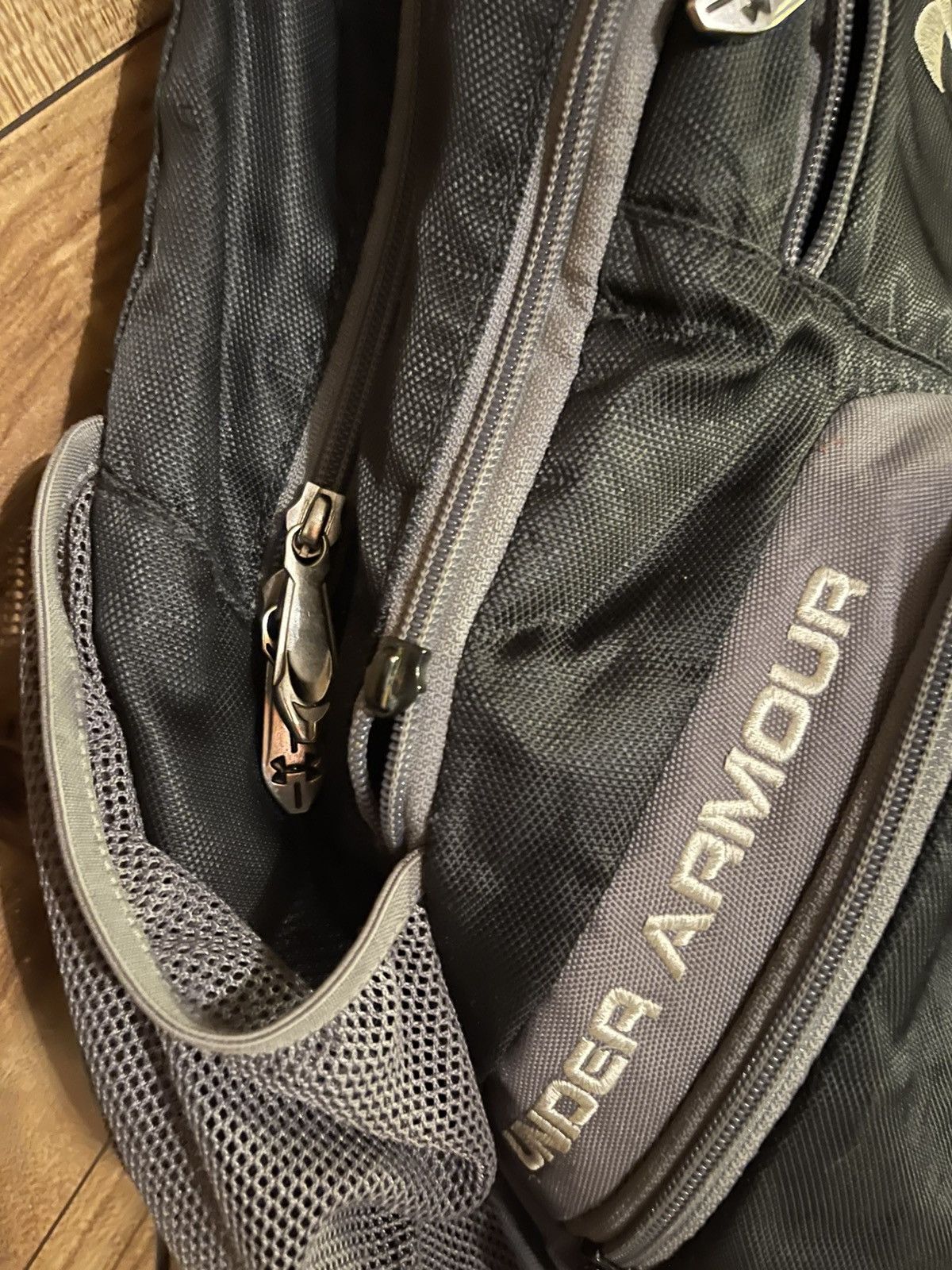 Under Armour Under Armour Hustle Storm Black Backpack Hiking Travel Bag Size ONE SIZE - 6 Thumbnail