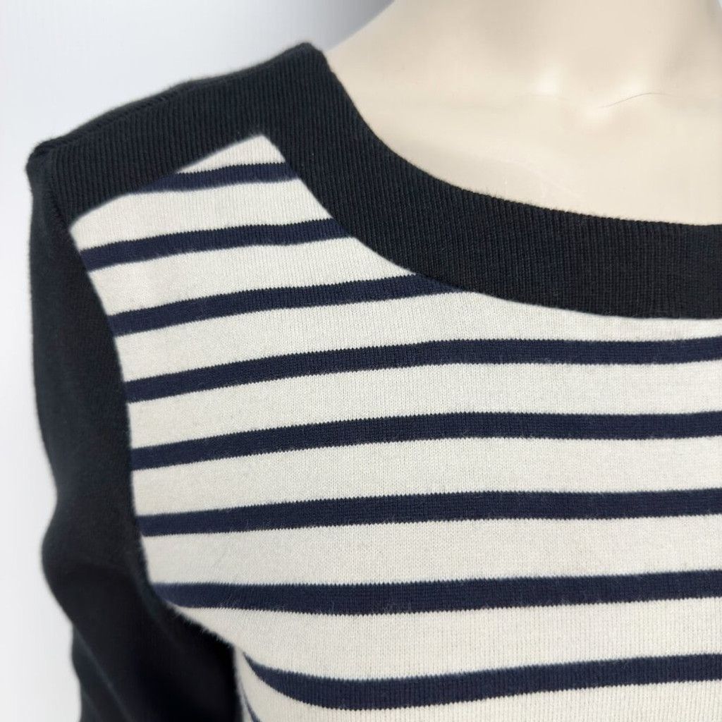 Petit Bateau PETIT BATEAU Navy Black Jumper Mini Midi Coastal Dress Sz S Size S / US 4 / IT 40 - 5 Thumbnail