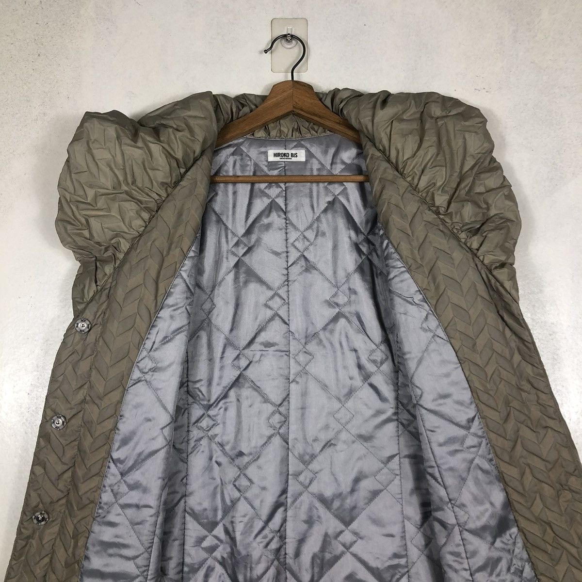 Vintage VINTAGE QUILTED PUFFER LONG JACKET HIROKO BIS DOUBLE COLLAR Size US M / EU 48-50 / 2 - 16 Thumbnail