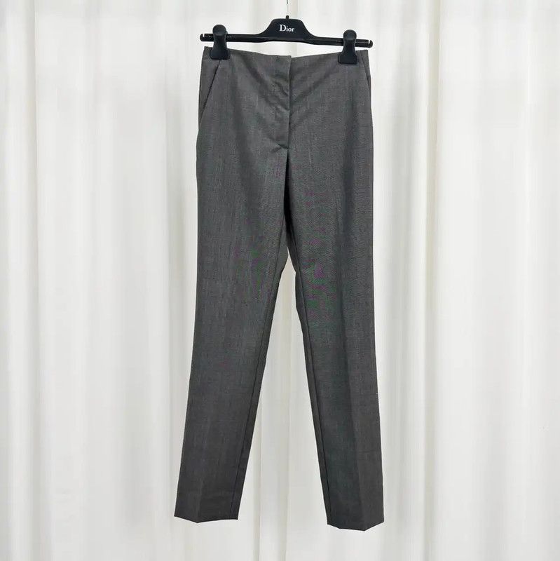 Dior Dior Grey Wool Logo Women's Casual Pants 0089 Size 23" - 1 Thumbnail