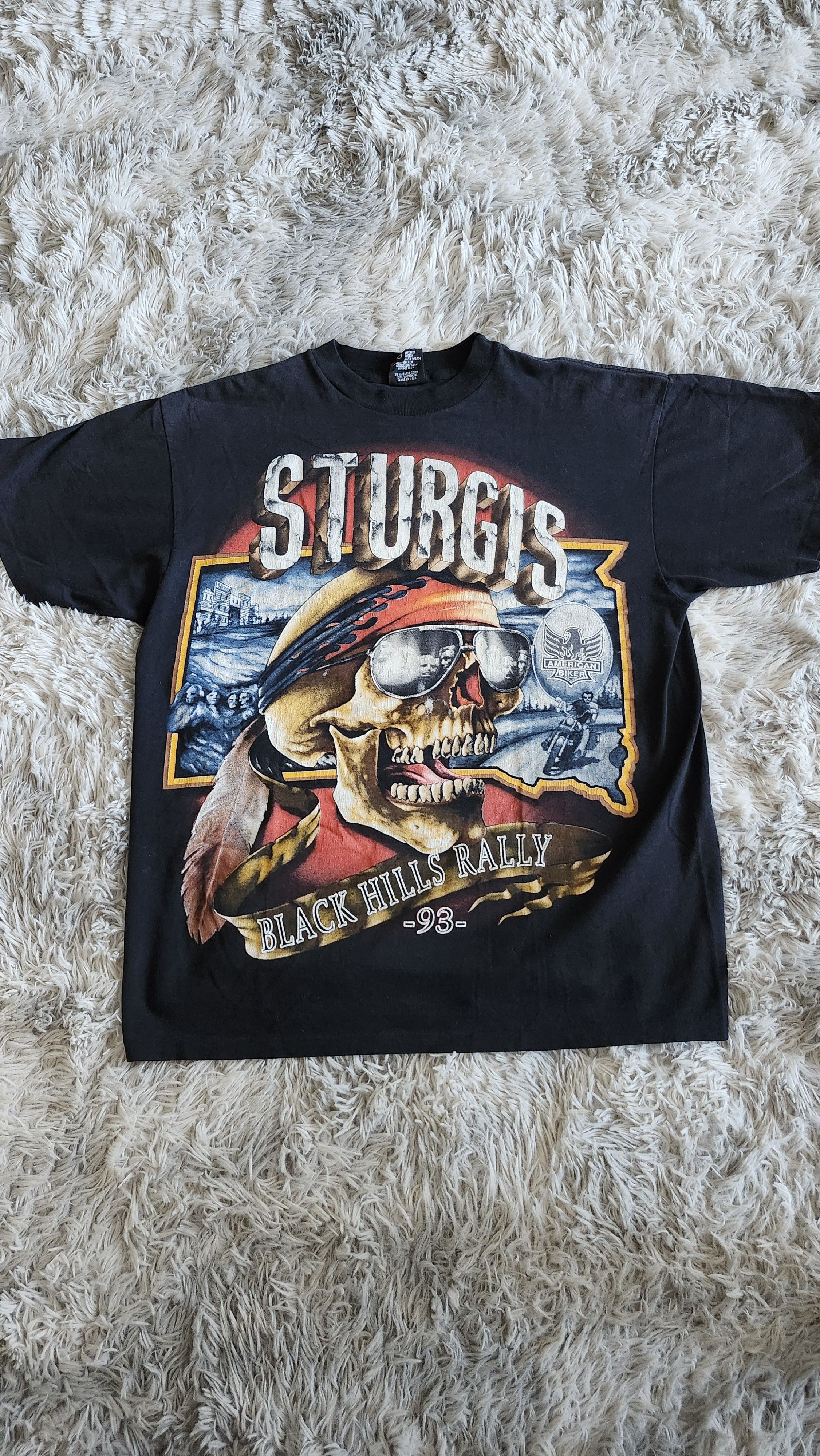 Vintage 1995 Sturgis by 3D Emblem Size US XL / EU 56 / 4 - 1 Thumbnail