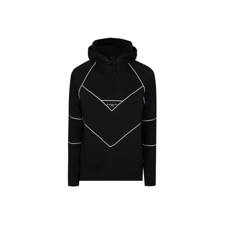 Givenchy Givenchy Line-Embellished Men's Pullover Hoodie Size US M / EU 48-50 / 2 - 1 Thumbnail