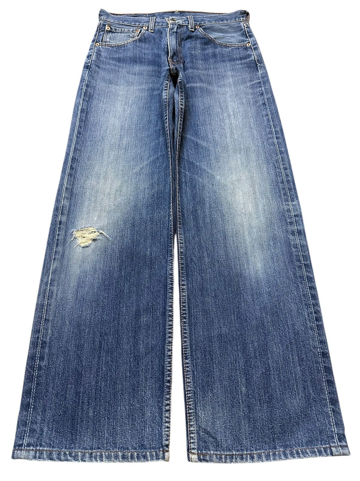 Levi's Vintage 80s Levis 503 Blue Wash Distress Style Baggy Jeans Size US 30 / EU 46 - 1 Thumbnail