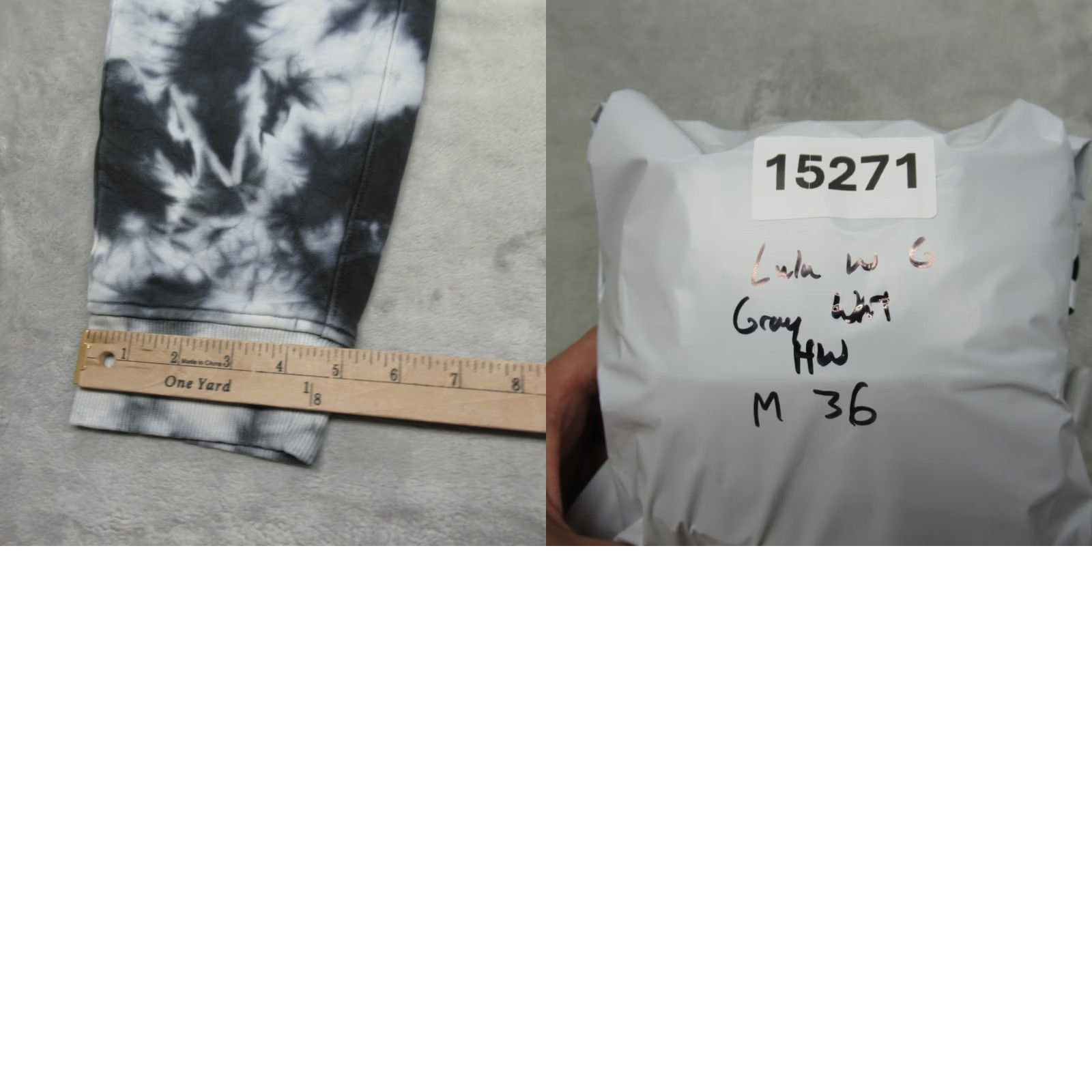 Lululemon Lululemon Pants Womens 12 Gray White Tie Dye Drawstring Waist Down Jogger 33x27 Size 34" / US 12 / IT 48 - 9 Thumbnail