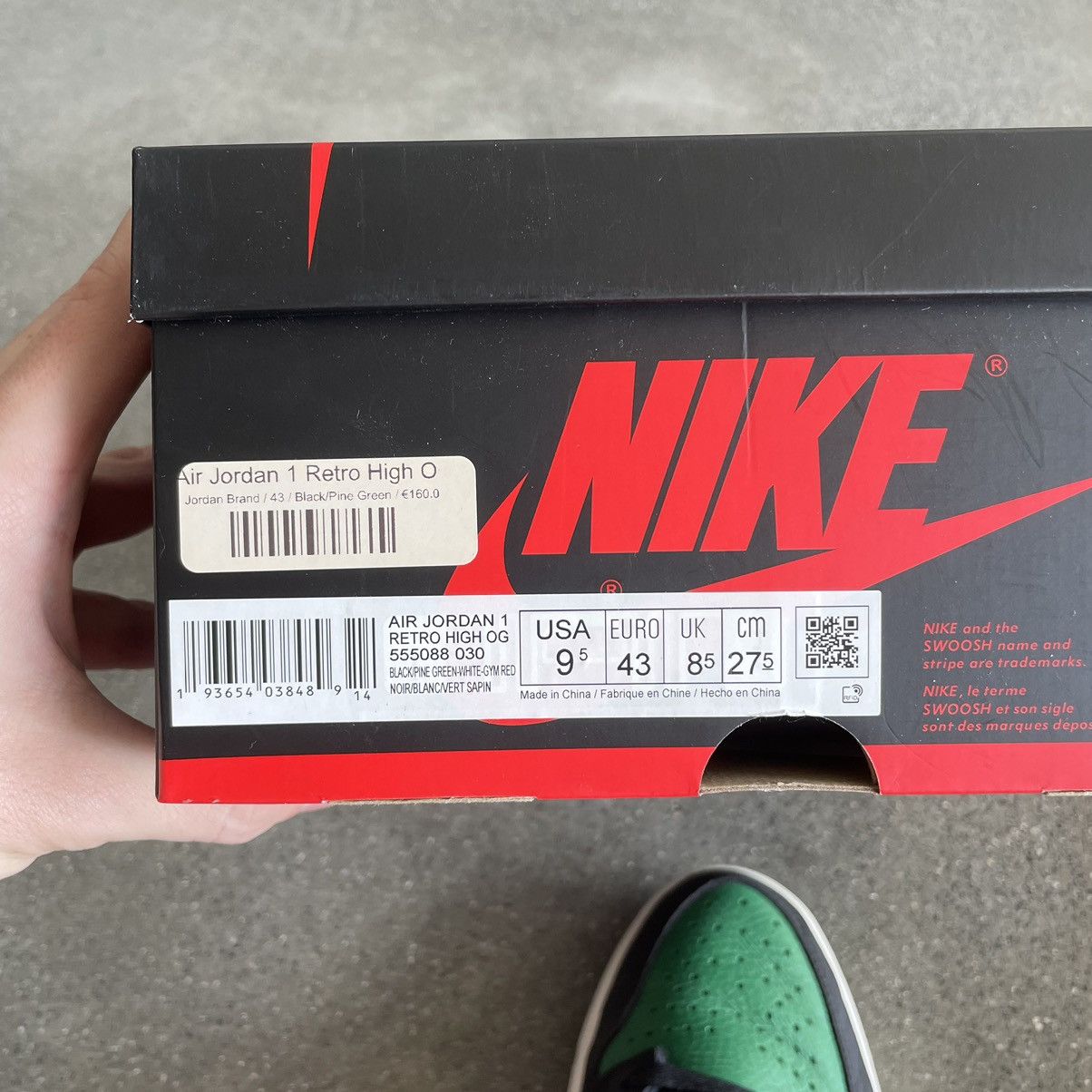 Nike Nike Air Jordan 1 Retro Pine Green Size US 9.5 / EU 42-43 - 11 Thumbnail