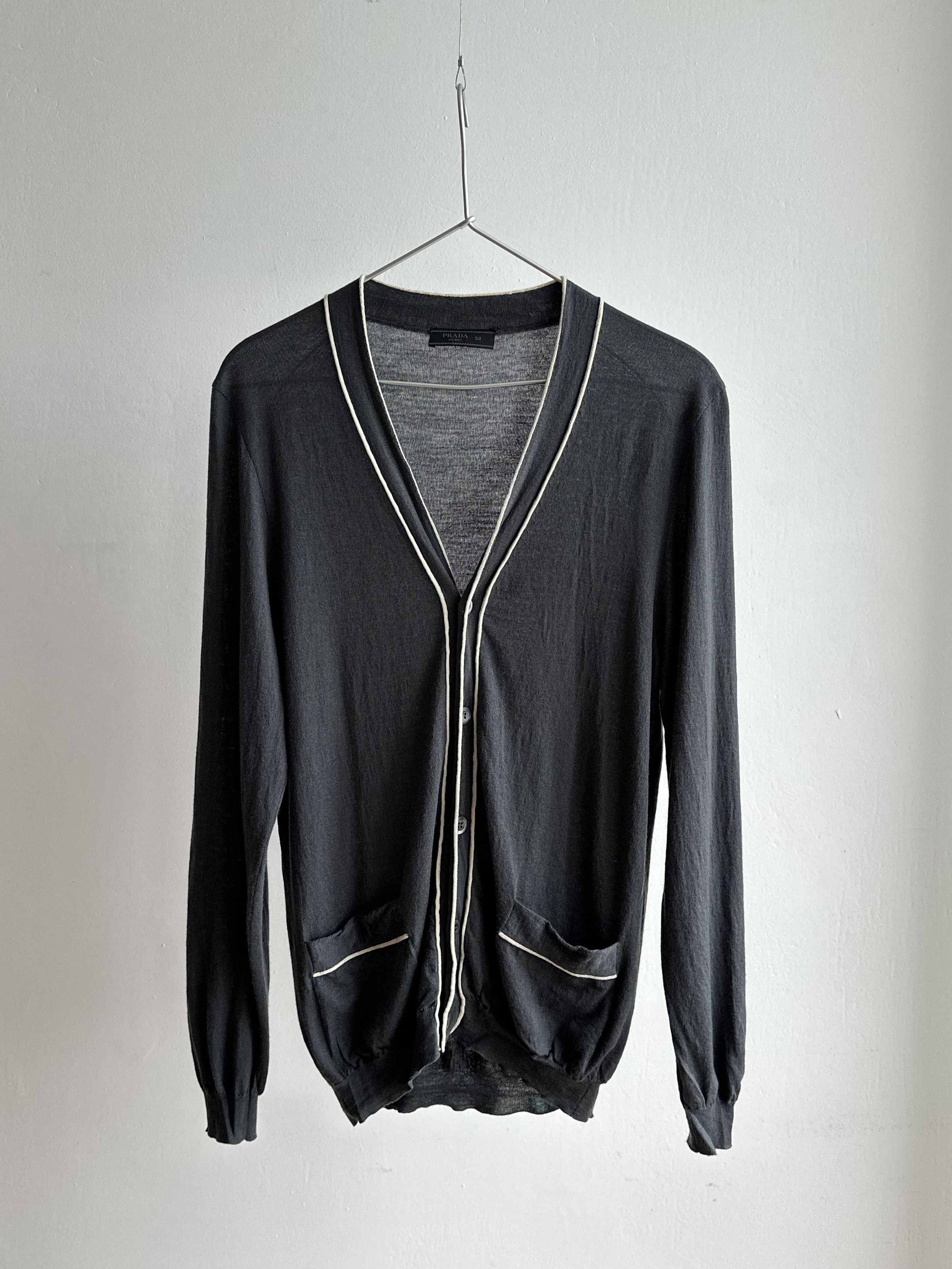 大割引 Prada × Miu Miu × Jumper Knit Sweater Cardigan PRADA Vintage トップス