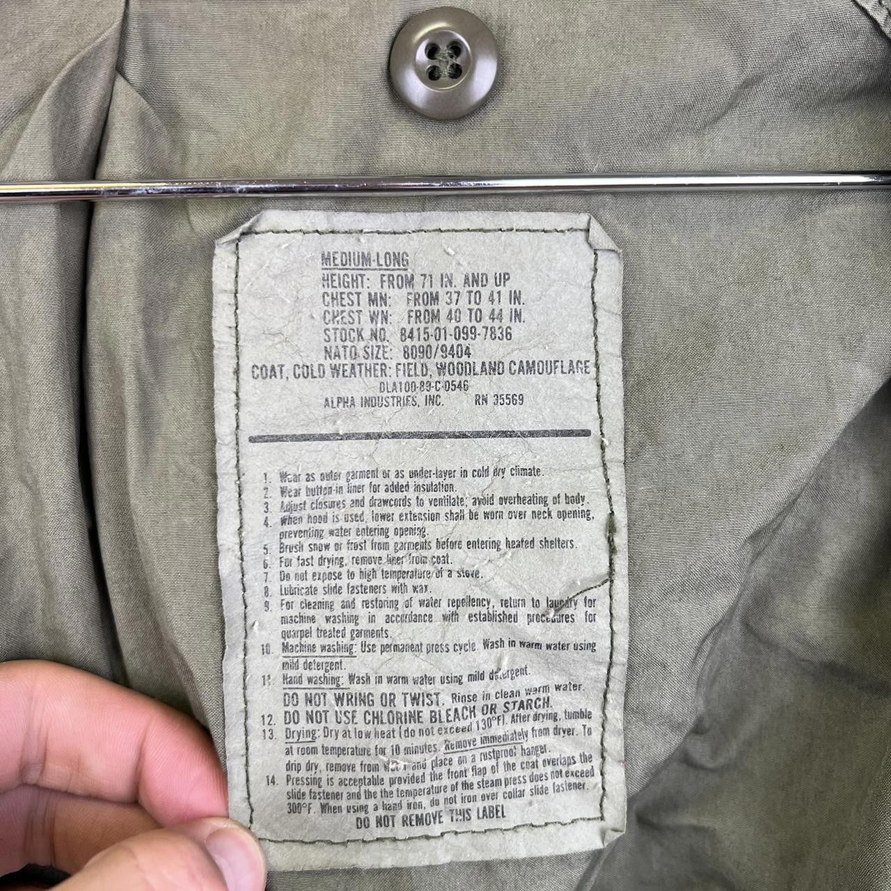 Alpha Industries Vintage Alpha Industries U.S. Army Camouflage Field Jacket Size US M / EU 48-50 / 2 - 7 Thumbnail