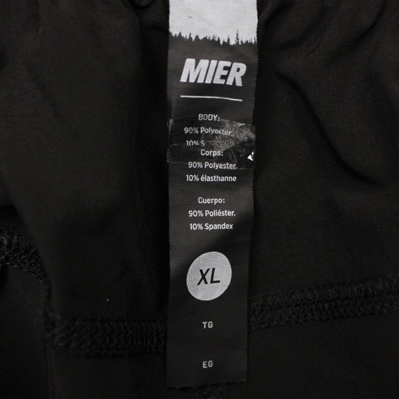 Vintage Mier Shorts Mens XL Black Drawstring Cargo Pockets Stretch Athletic Hiking Size US 36 / EU 52 - 7 Thumbnail