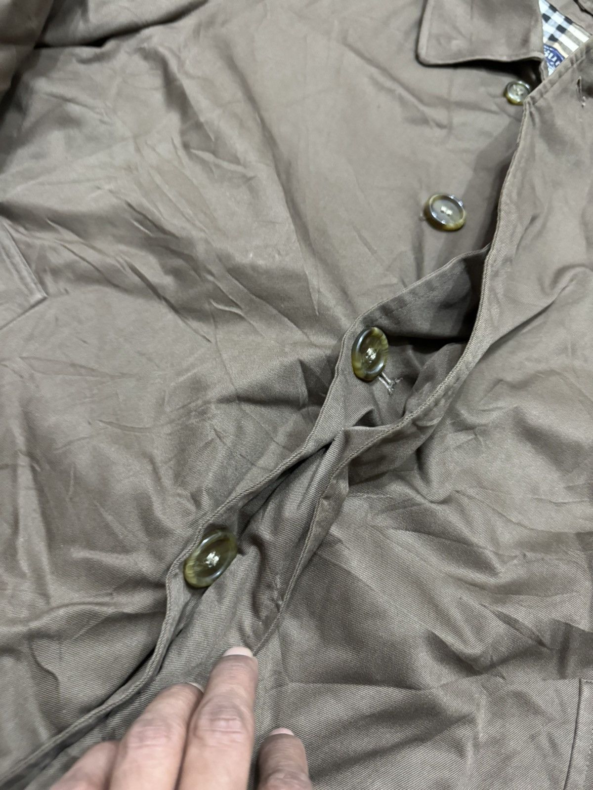 Burberry × Vintage Vintage Burberry Nova Check Long Coat Size US L / EU 52-54 / 3 - 2 Thumbnail