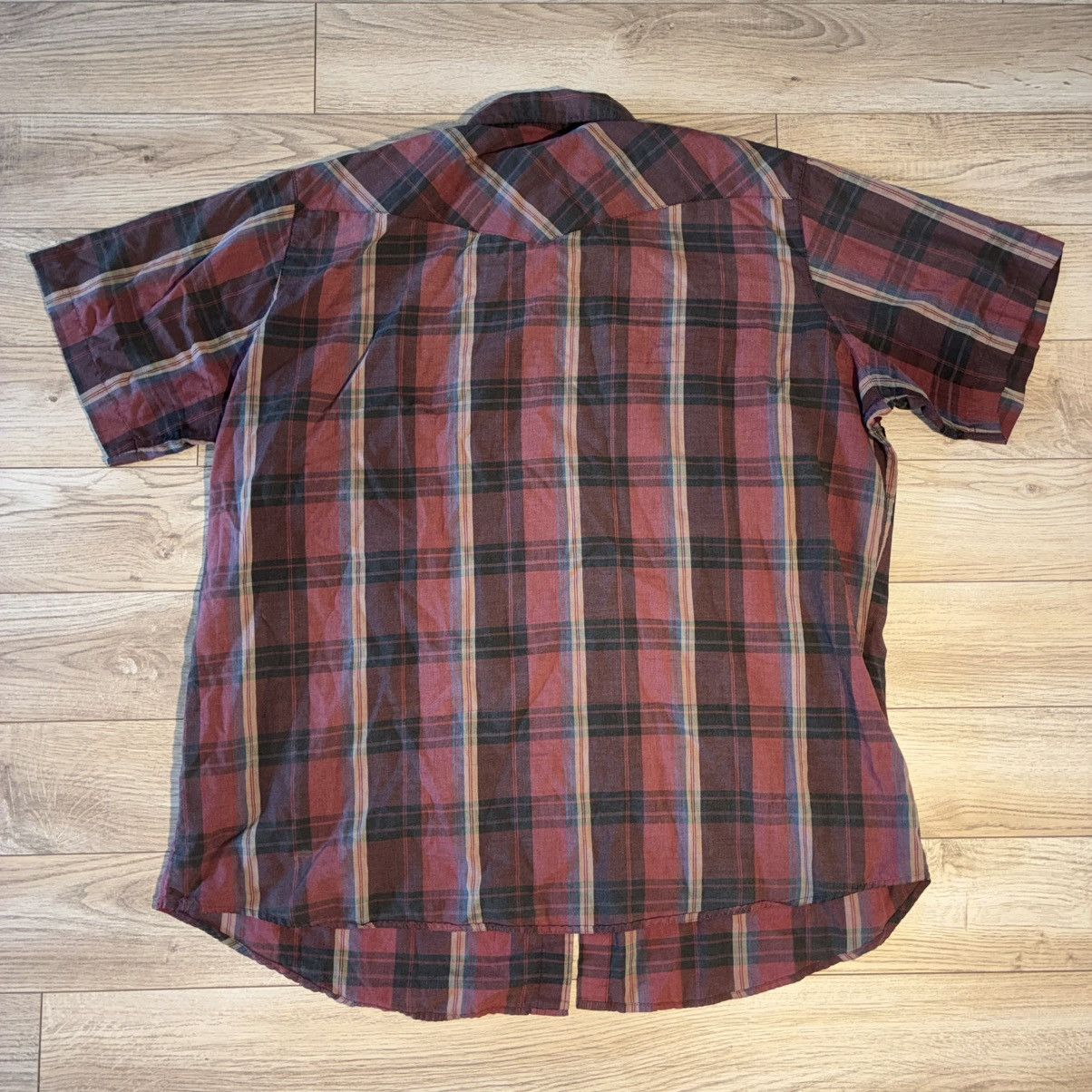Other Red striped short sleeve pearl snap button up shirt Size US XXL / EU 58 / 5 - 4 Thumbnail